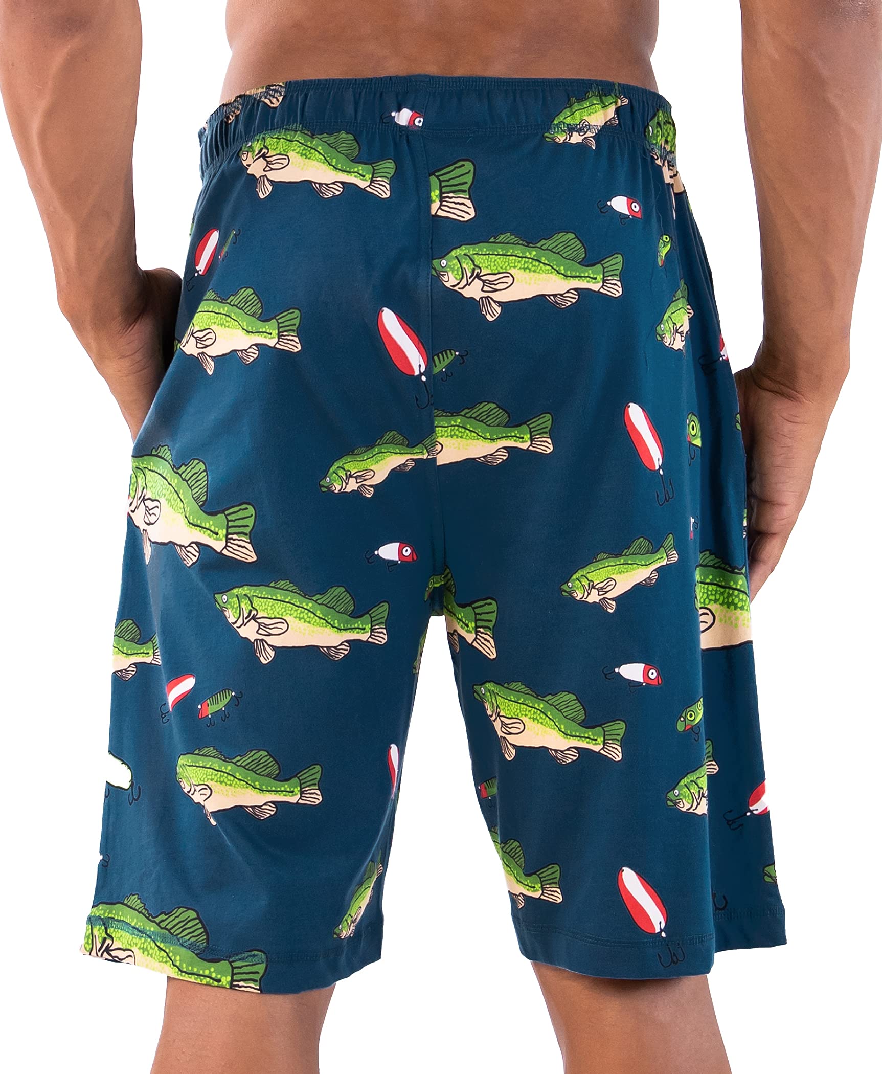 Lazy One Men's Pajama Shorts - Soft Cotton Sleepwear & Lounge Pants for Comfortable Sleep, Relaxing at Home, and Summer Nights