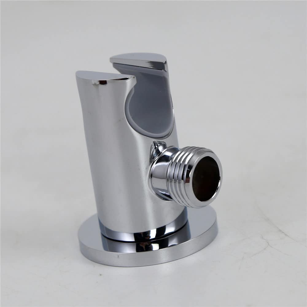 Handheld Shower Head Holder with Hose Connector - Wall Mount Shower Wand Bracket, 1/2