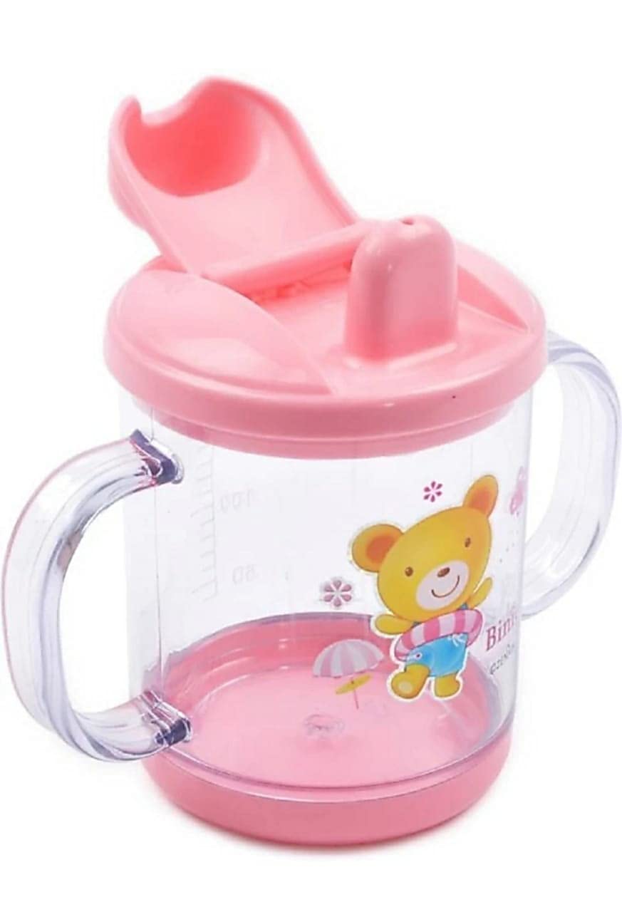 ChildChic 350ml Stainless Steel Kids Water Bottle - Leak Proof Vacuum Insulated Thermos for Hot & Cold Drinks | BPA Free Sippy Cup with Soft Silicone Straw for Toddlers, Babies & Children (Pink) - Perfect for School, Travel, Picnics & Outdoor Activities