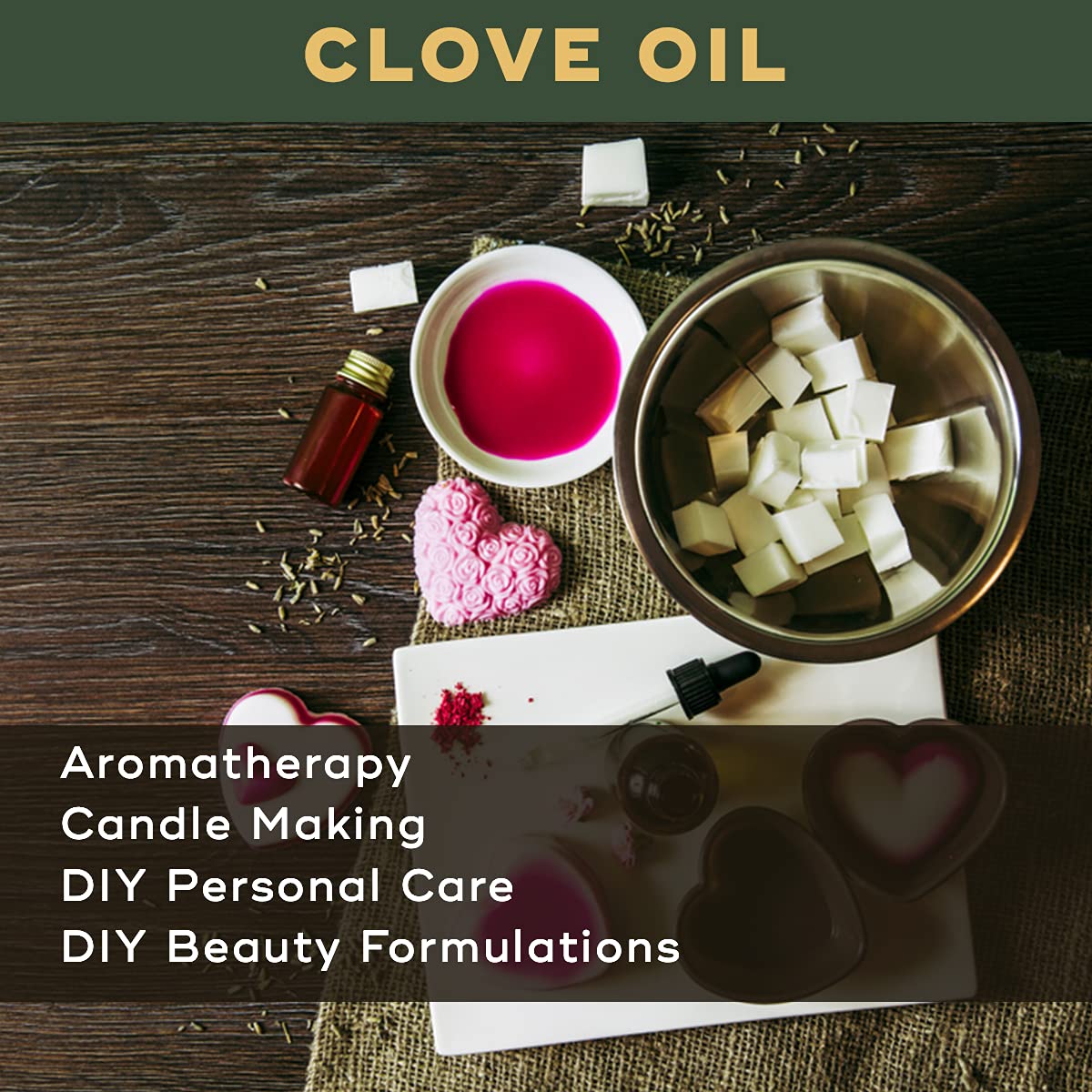BRM Herbals Clove Essential Oil - 100% Pure Therapeutic Grade - 25ml for Aromatherapy, Diffusers, Skincare, Hair Care, Massage & DIY Beauty Products - Perfect for Relaxation, Stress Relief & Natural Home Remedies