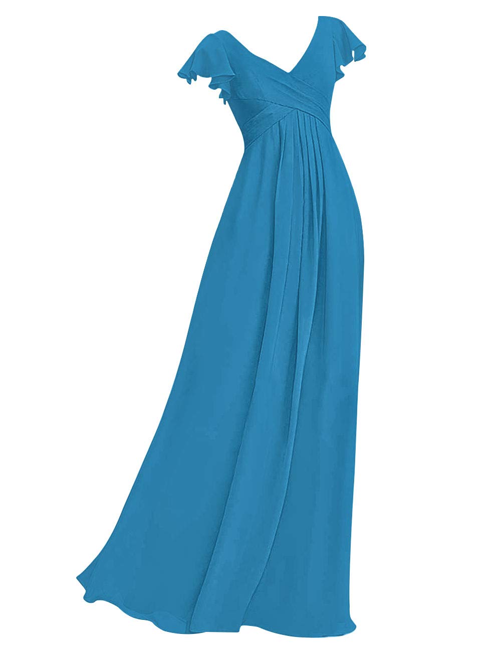 Elegant Long Blue Bridesmaid Dresses - Formal Evening Gowns for Maternity & Wedding Party - Perfect for Weddings, Proms & Special Occasions