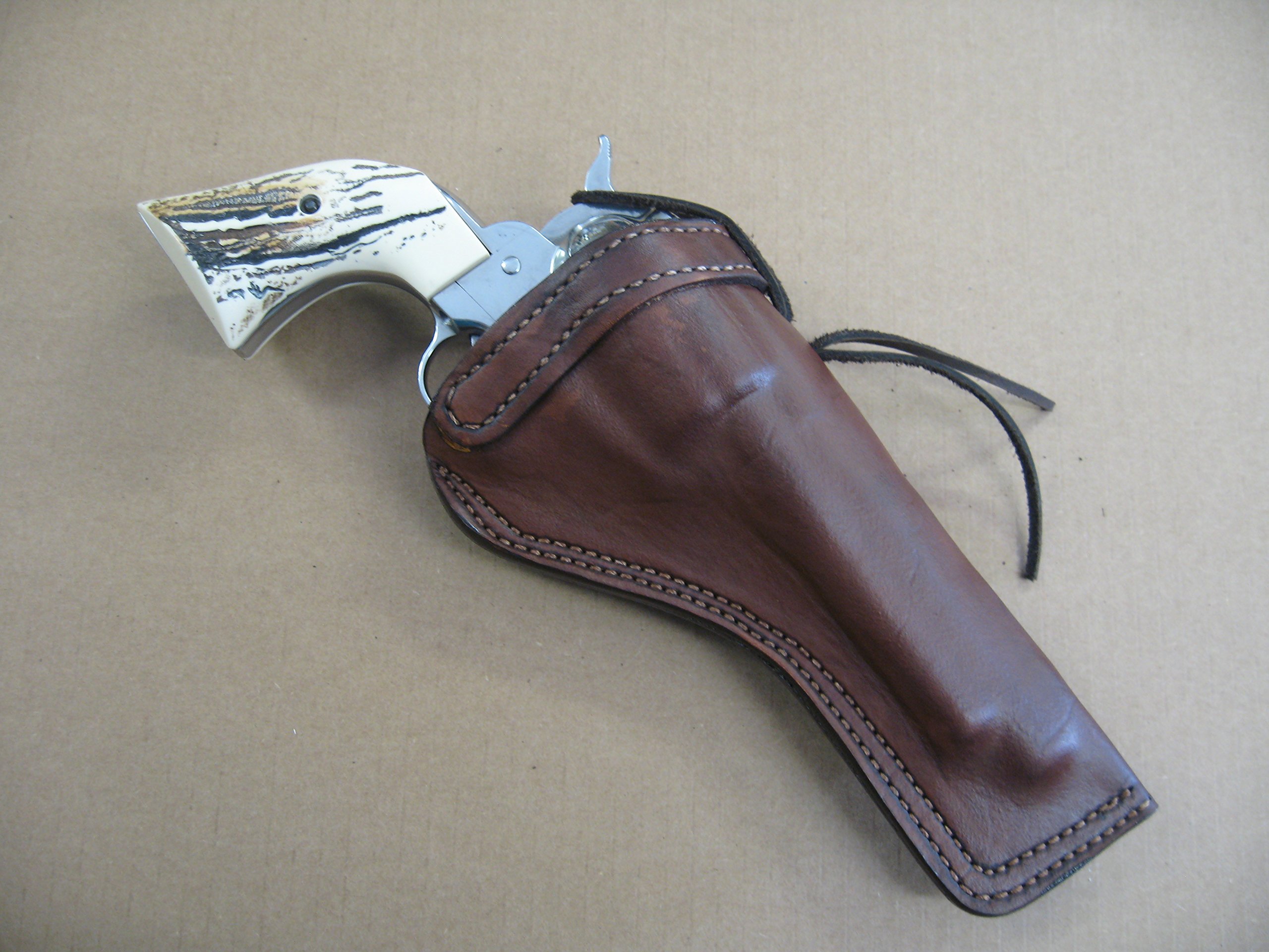 Azula Custom Leather Molded Cross Draw Gun Holster for Ruger Single Six 5.5