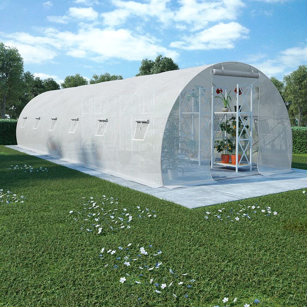 Heavy Duty Walk-in Greenhouse for Outdoor Garden - Large 290.6ft² Steel Frame Tunnel Greenhouse (354.3