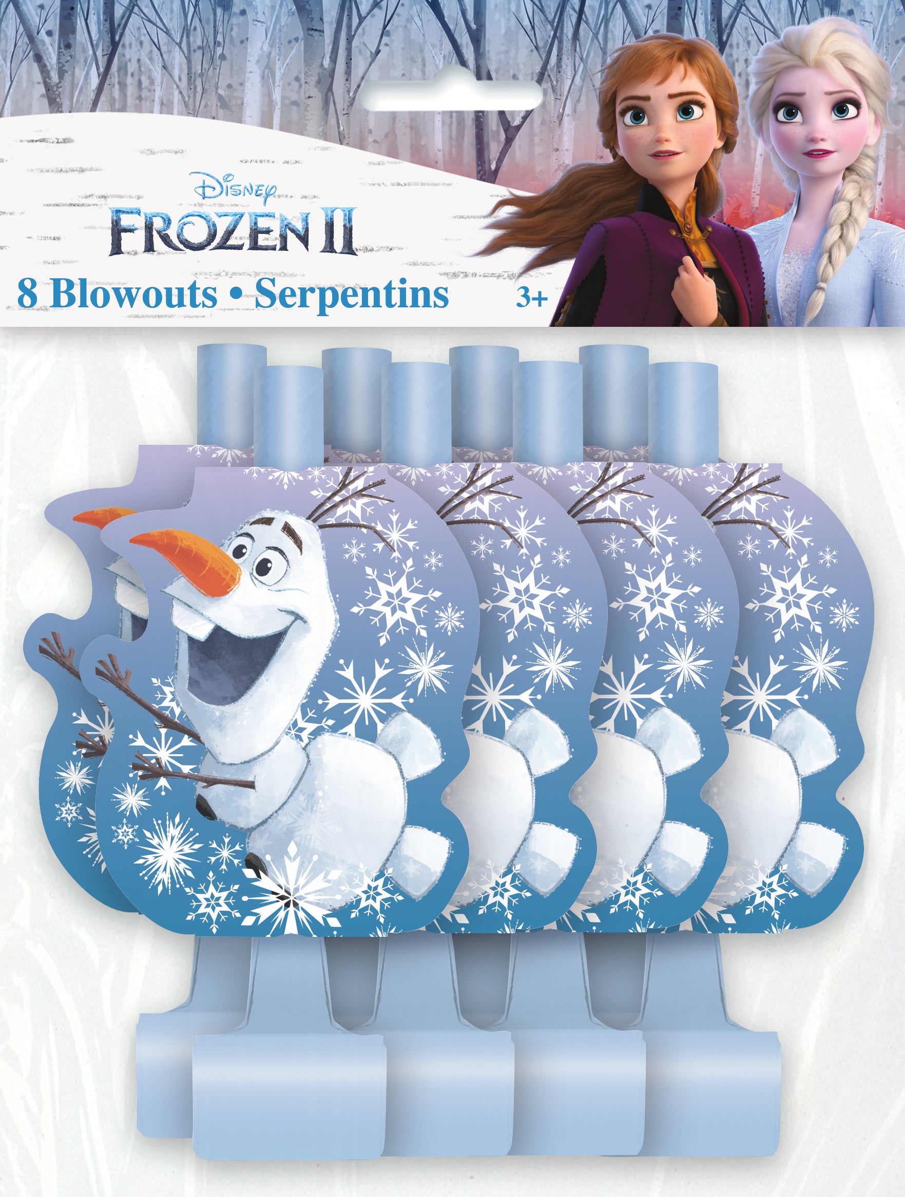 Frozen 2 Blowouts 8ct - Disney Princess Hair Accessories for Girls, Party Favors & Birthday Gifts - Perfect for Dress Up, Cosplay & Themed Events
