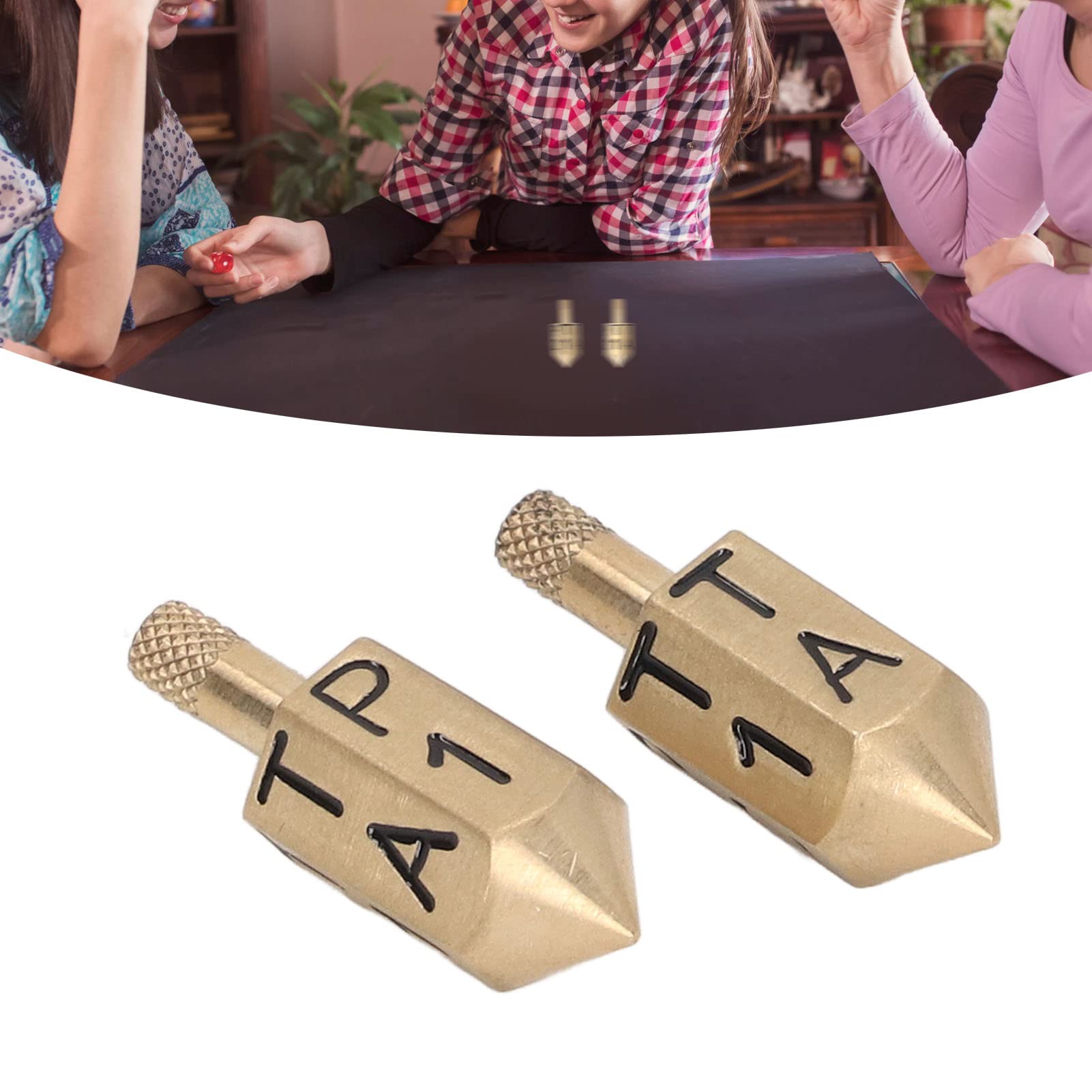 Solid Metal Put and Take Dice Game - Top Spinning Dice for Parties, Festivals & Bar Nights - Fun Drinking Game for Adults & Social Gatherings