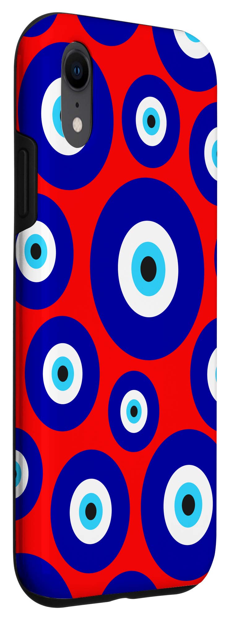 iPhone XR Protective Case - Evil Eye Design in Blue & Red for Women | Stylish & Durable Cover for Everyday Use & Travel
