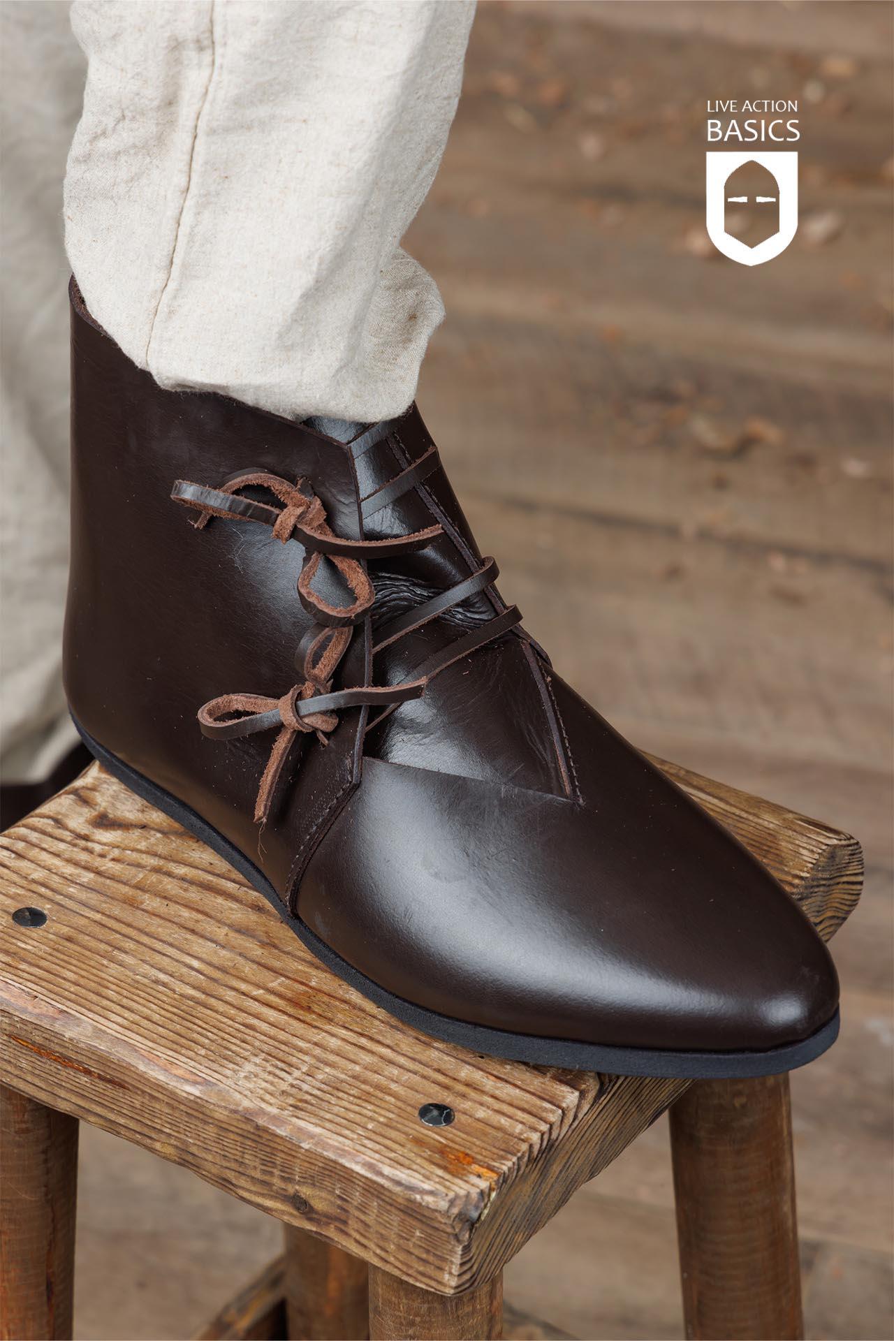 Viking Half Boots for Men - Waterproof Leather Ankle Boots with Anti-Slip Sole | Outdoor Hiking, Motorcycle Riding & Work Boots