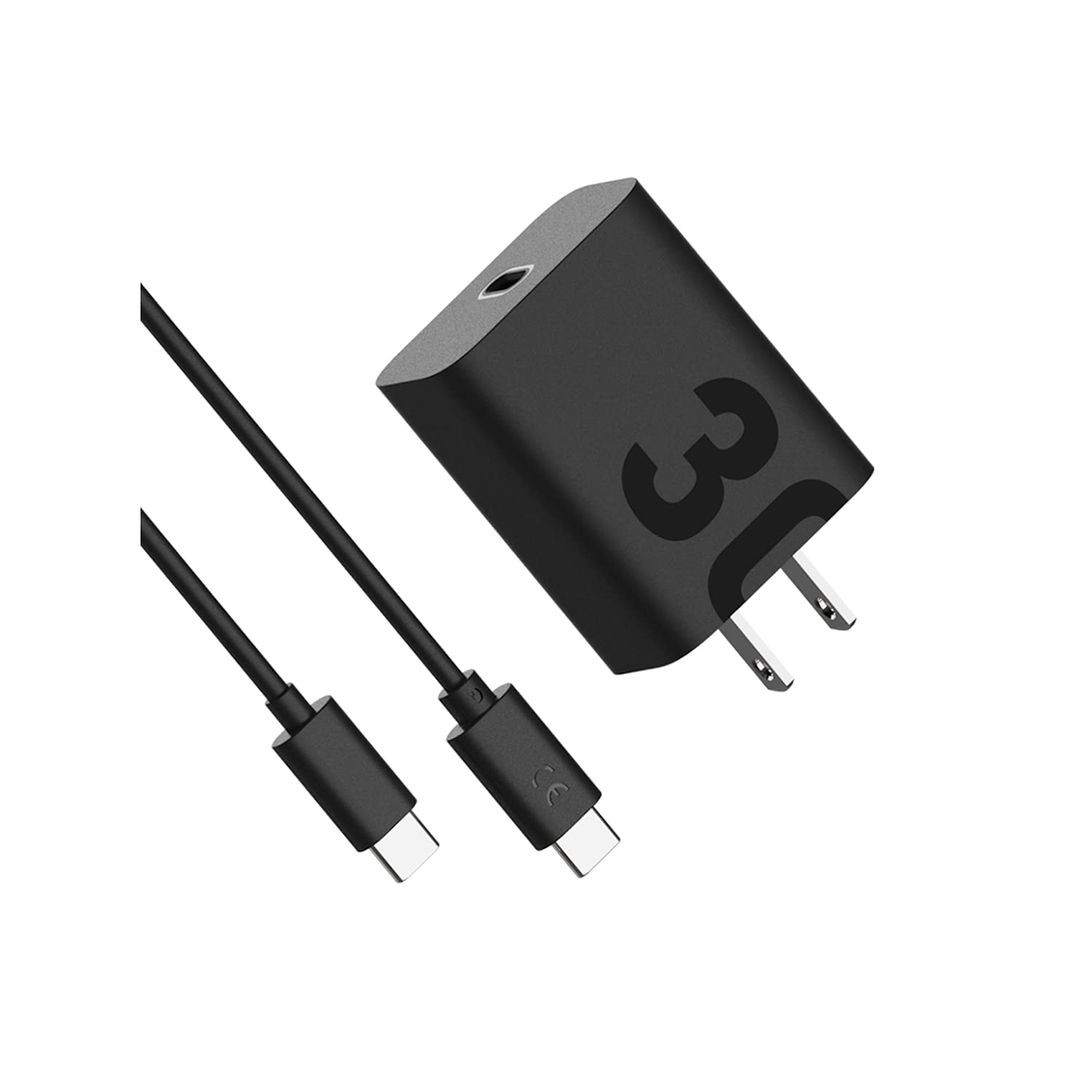Motorola TurboPower 30W USB-C Fast Charger with 1m USB-C to USB-C Cable - Compatible with Moto G Power 5G (2024), Edge 5G UW, Edge+ (2022/2023), Razr+ (2023), ThinkPhone - Perfect for Travel, Home & Office Fast Charging