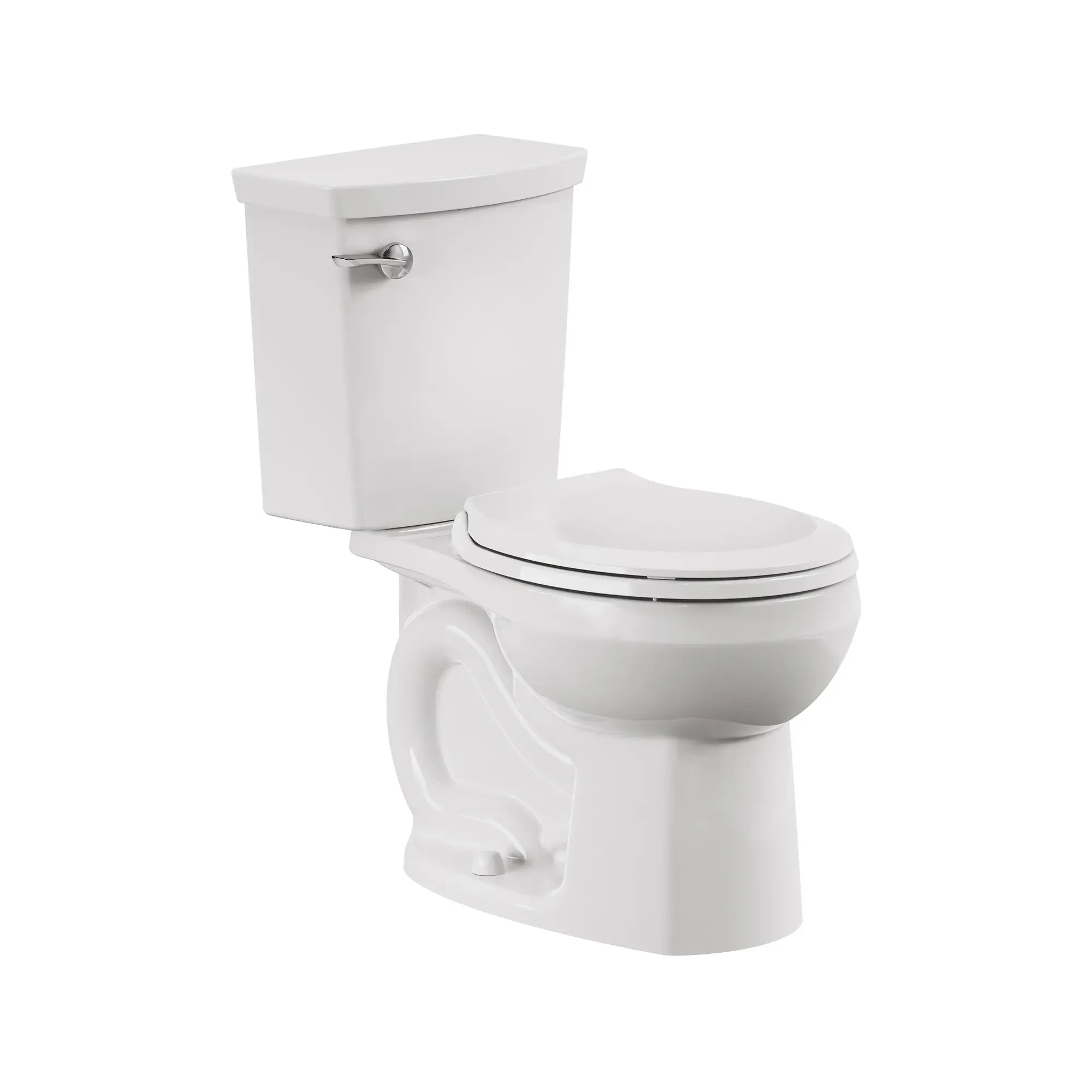 H2Option® Dual Flush Toilet - 1.28/0.92 GPF (4.8/3.5 LPF) Standard Height Round Front Toilet with Seat & Wax Ring - Water Saving Bathroom Solution for Homes & Offices