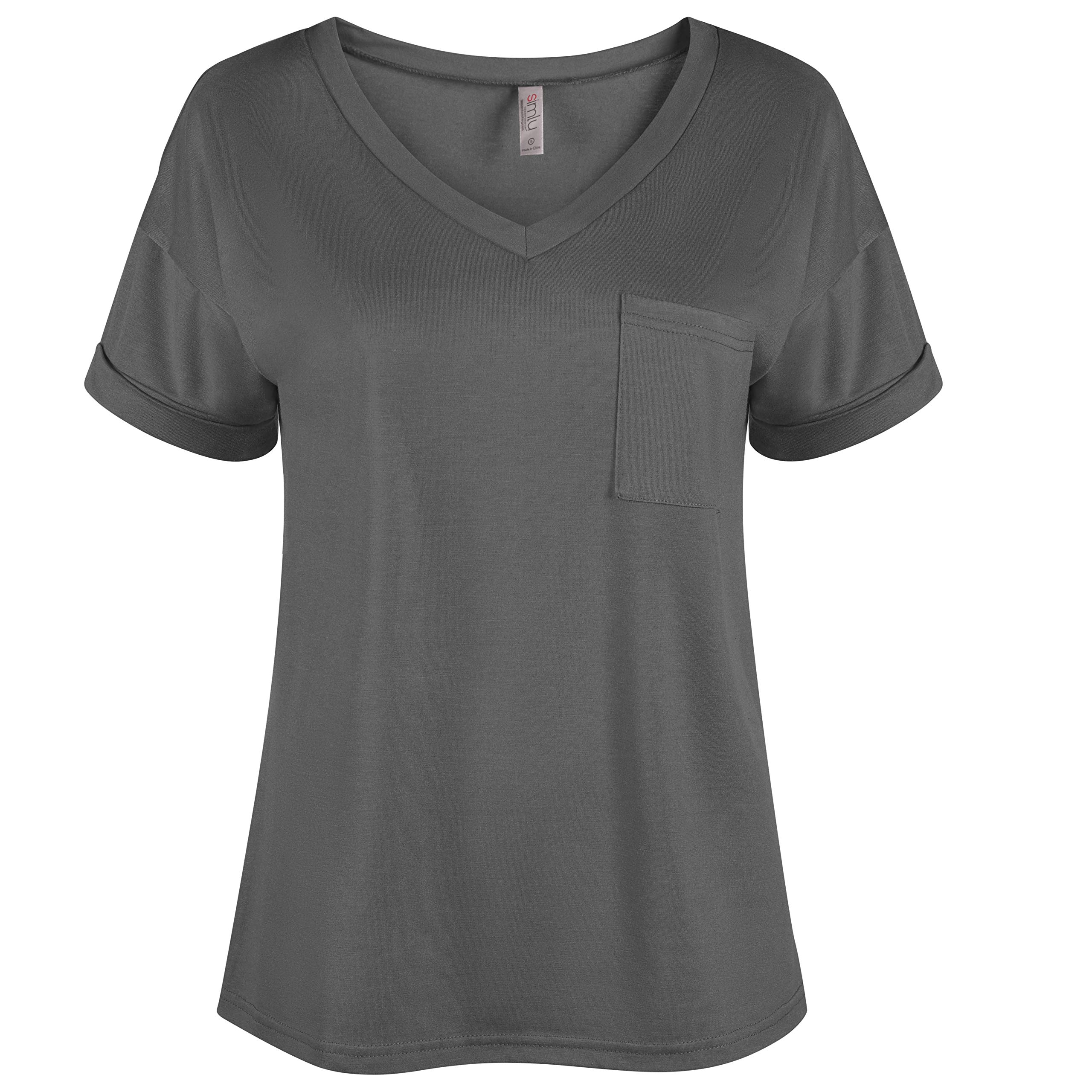 Women's Casual V-Neck T-Shirts Pack - Short Sleeve Tops for Everyday Wear in Regular & Plus Sizes | Perfect for Work, Gym, and Weekend Outfits