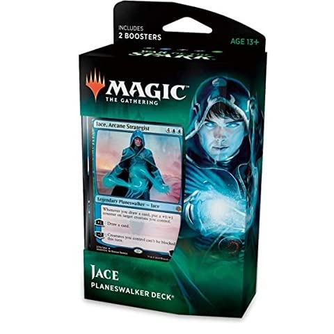 MagicCorner MTG War of The Spark Planeswalker Deck - Jace (English) | Collectible Trading Card Game Deck for Strategy & Battle | Perfect for MTG Tournaments, Game Nights & Gift Giving