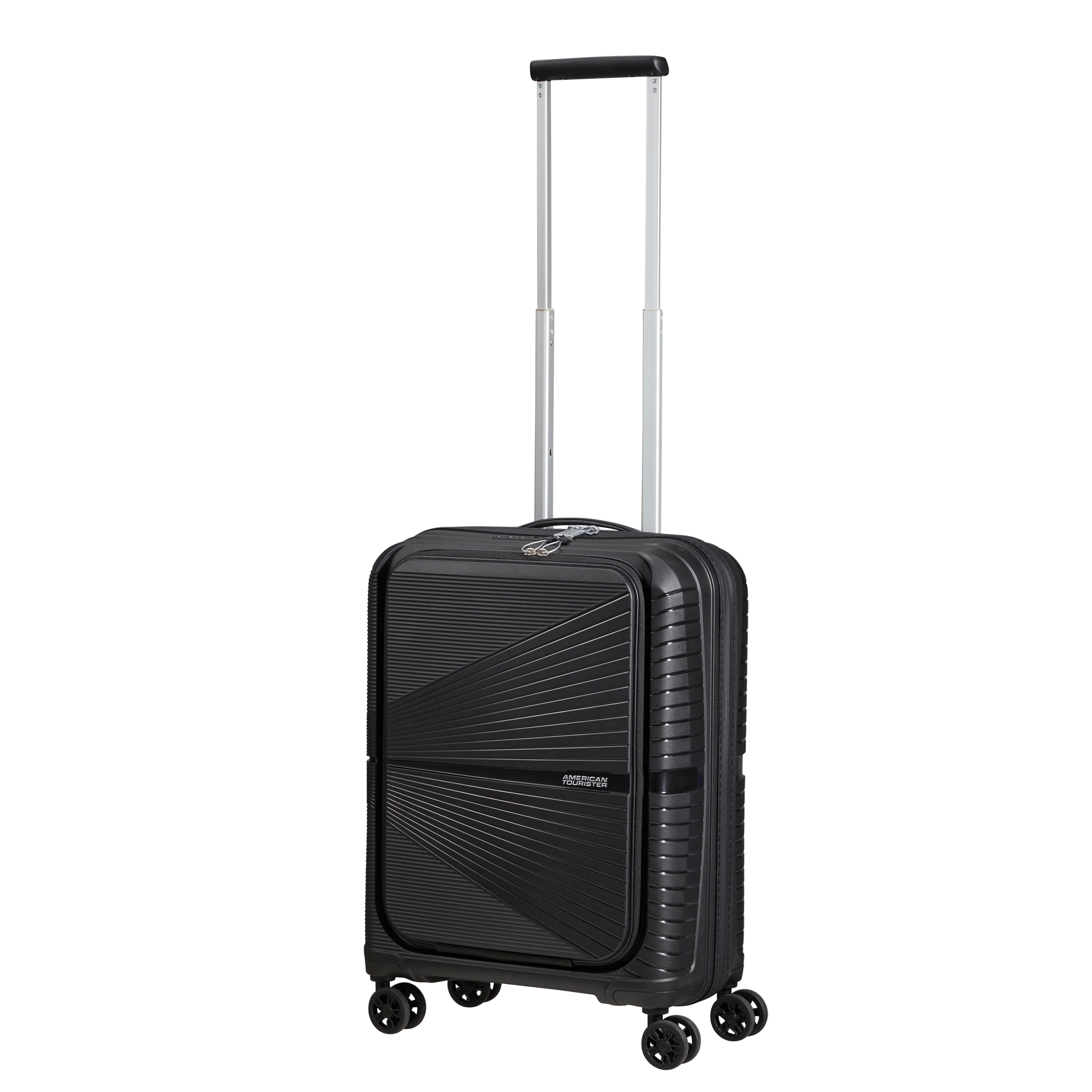 American Tourister Airconic Spinner Frontload Carry On Luggage - Lightweight Expandable Suitcase for Travel, Business Trips & Weekend Getaways | Durable Hardshell Spinner with Smooth Wheels & TSA Lock
