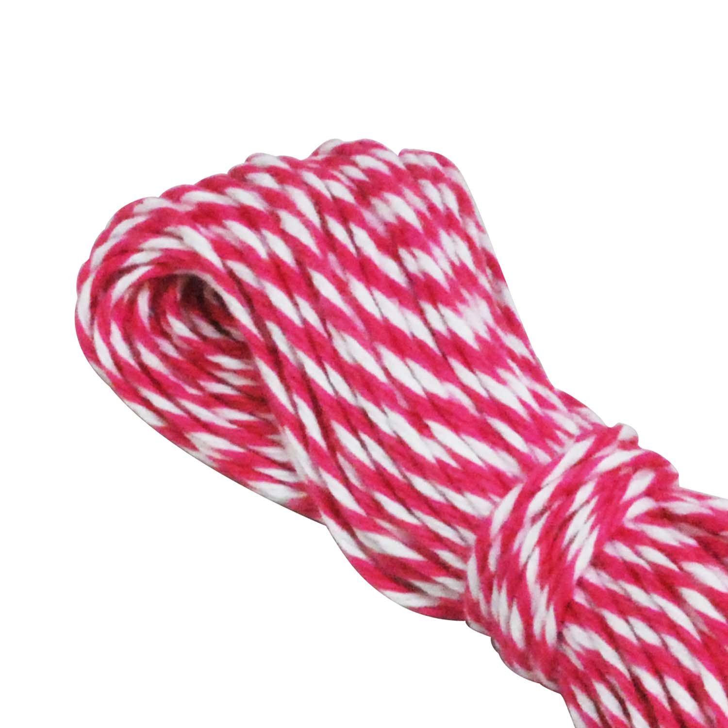 Premium Baker's Twine String Roll for Cupcake Decorating, Gift Wrapping & Party Favors - 15 Yards Fuchsia Pink - Perfect for DIY Crafts, Wedding Decor & Baking Projects