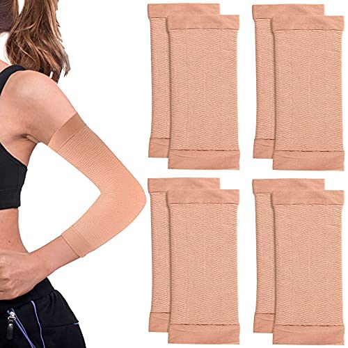 Geyoga 4-Pair Women's Arm Wrap Shapers for Toning & Fitness - Breathable Compression Sleeves for Workout, Yoga & Running - Slimming Arm Shape Supplies for Active Women