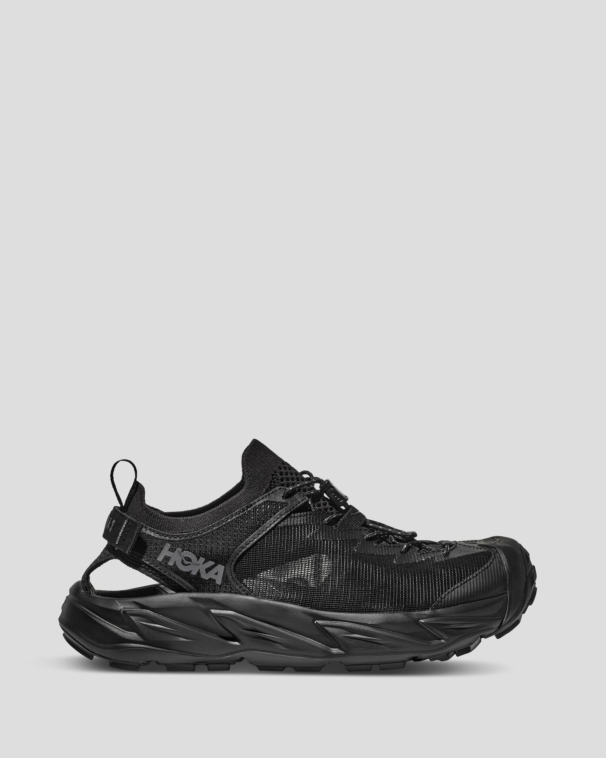 Hoka Hopara Men's Sandals - Lightweight & Comfortable Black Water Shoes for Hiking, Beach & Outdoor Adventures