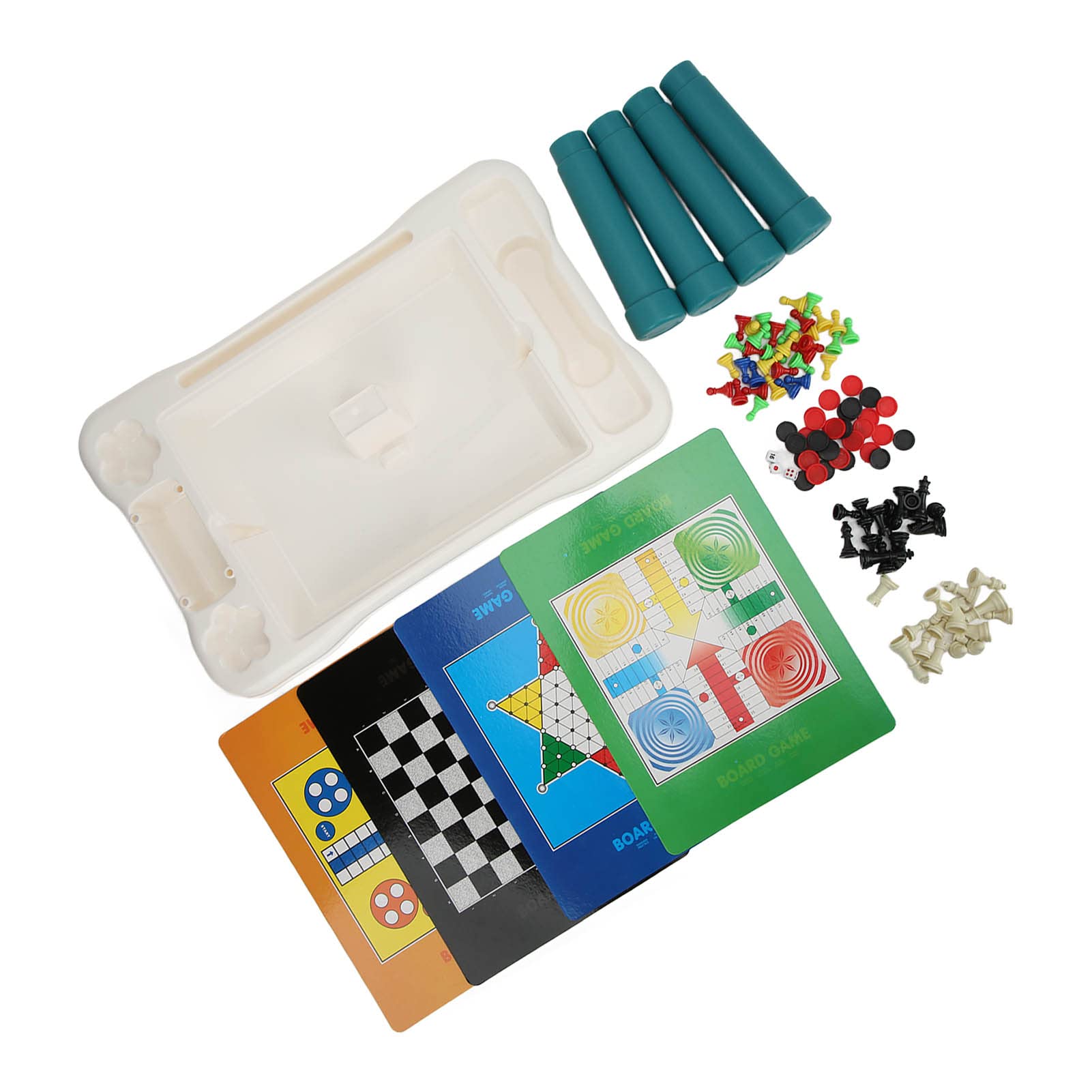 Premium Shanrya Chessboard Game Set - Portable Folding Table for Indoor & Outdoor Use - Perfect for Family Game Nights, Camping, and Travel - Ages 3+