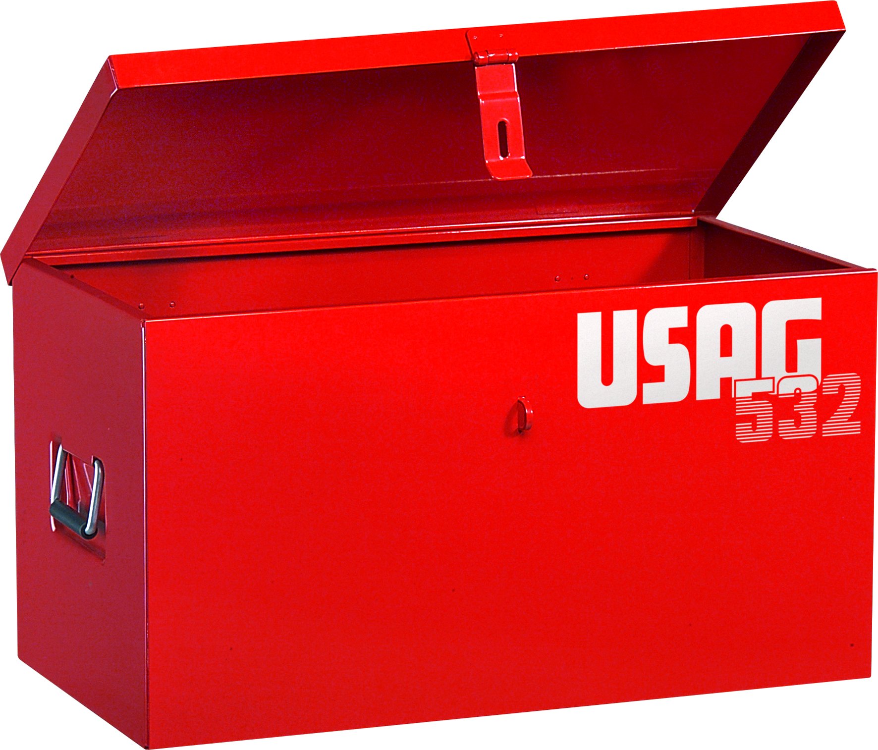 USAG 532 Heavy Duty Tool Trunk with Wheels - Durable Storage for Mechanics & DIY Enthusiasts - Perfect for Garage, Workshop & Job Site Organization