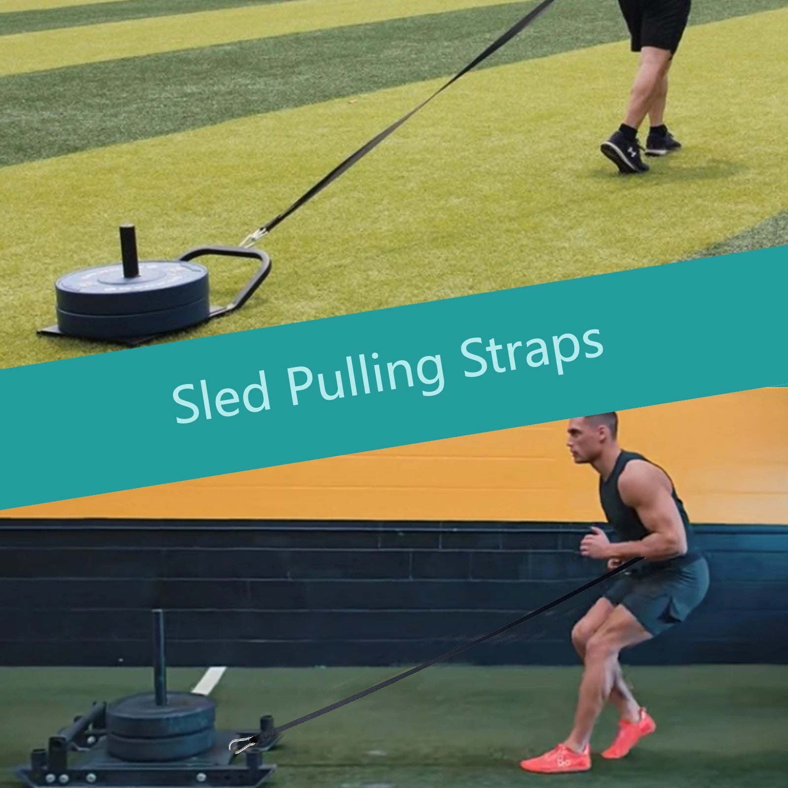 Heavy Duty Sled Pulling Belt - Adjustable Waist Strap for Strength Training, Sled Workouts & Fitness Exercises - Perfect for CrossFit, Football Training & Outdoor Fitness Routines