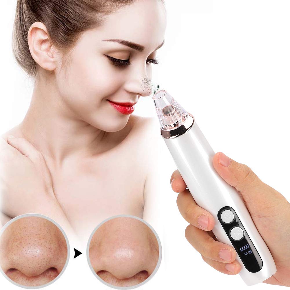 Electric Blackhead Remover Vacuum Suction Tool - Professional Pore Cleaner & Skin Extractor for Face & Nose | Home Spa Treatment for Women & Men | Perfect for Acne Prone Skin & Daily Skincare Routine