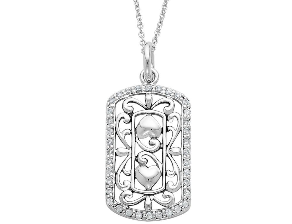 Thankful for You Sterling Silver Pendant Necklace with Cubic Zirconia - Perfect Gift for Mother's Day, Anniversary & Special Occasions
