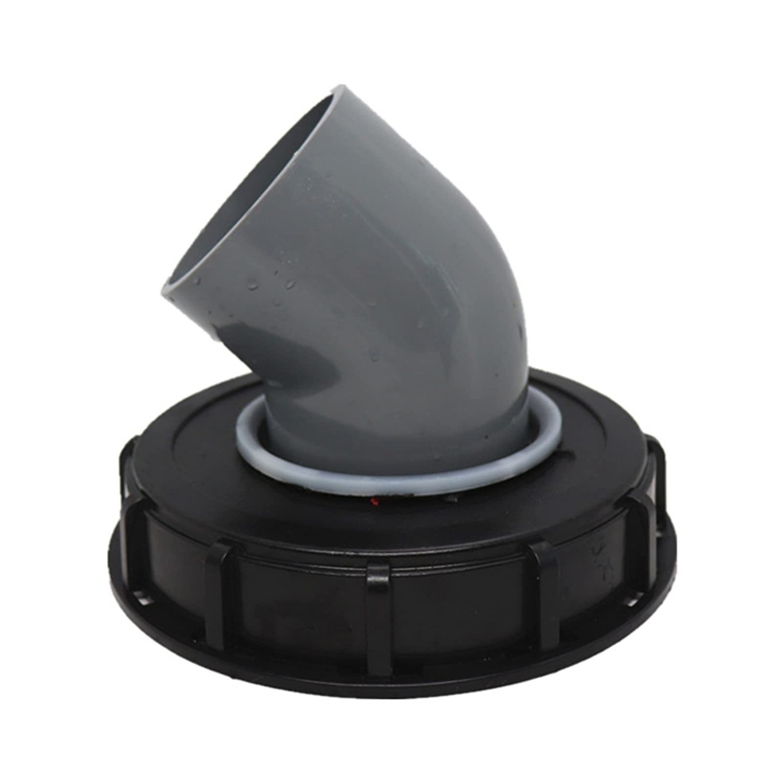 GC-10639 Extension Drain Spout Hose for IBC Water Tank | Nozzle Tap Cap Valve Fitting (Black/White) | Perfect for Water Storage, Agriculture & Industrial Use