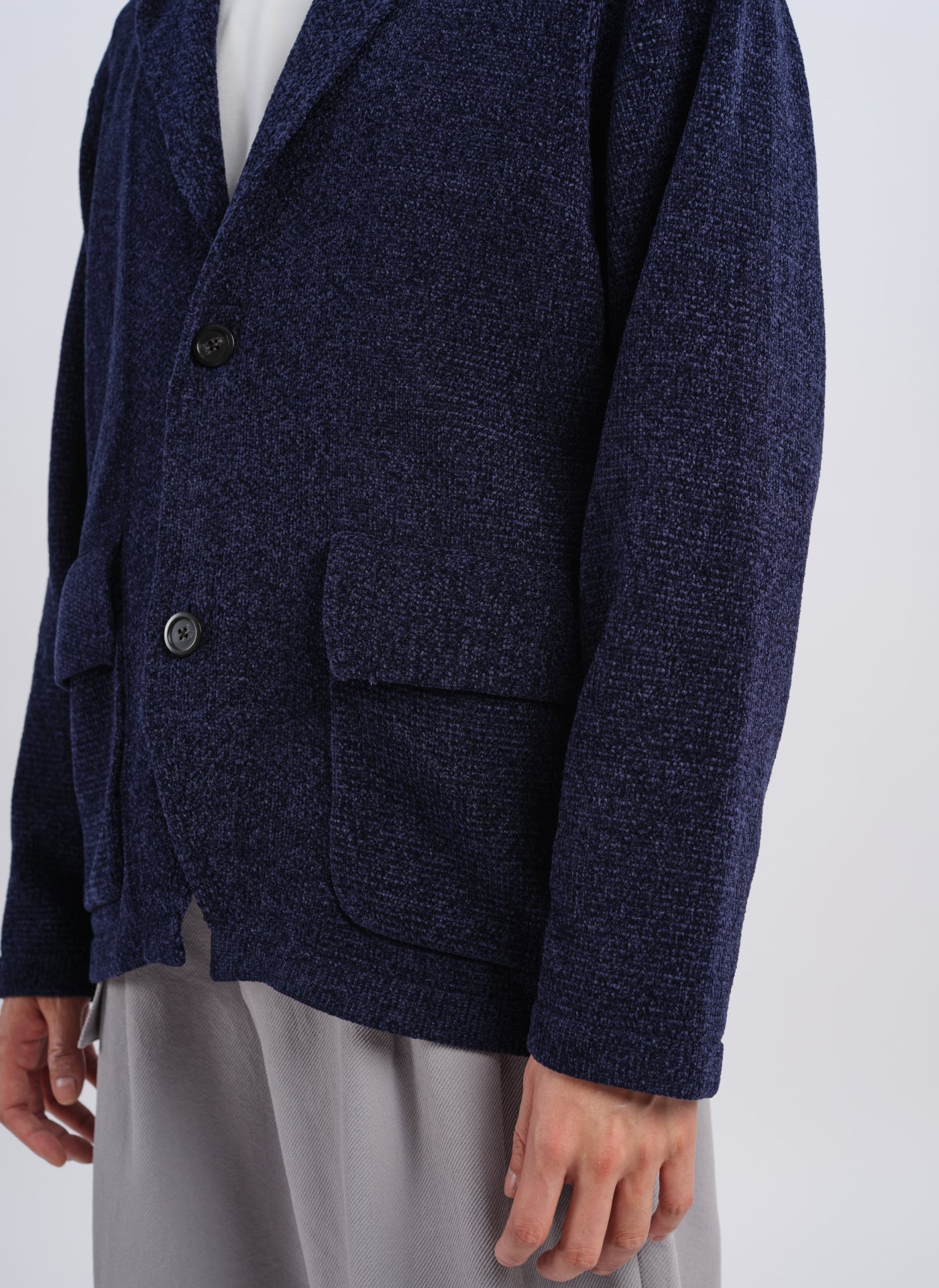 Stylish Polyester Velvet Knitted Blazer for Women - Elegant Office Wear & Evening Outfits