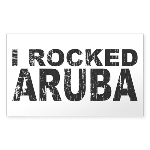 Clear - I Rocked Aruba Rectangle Sticker