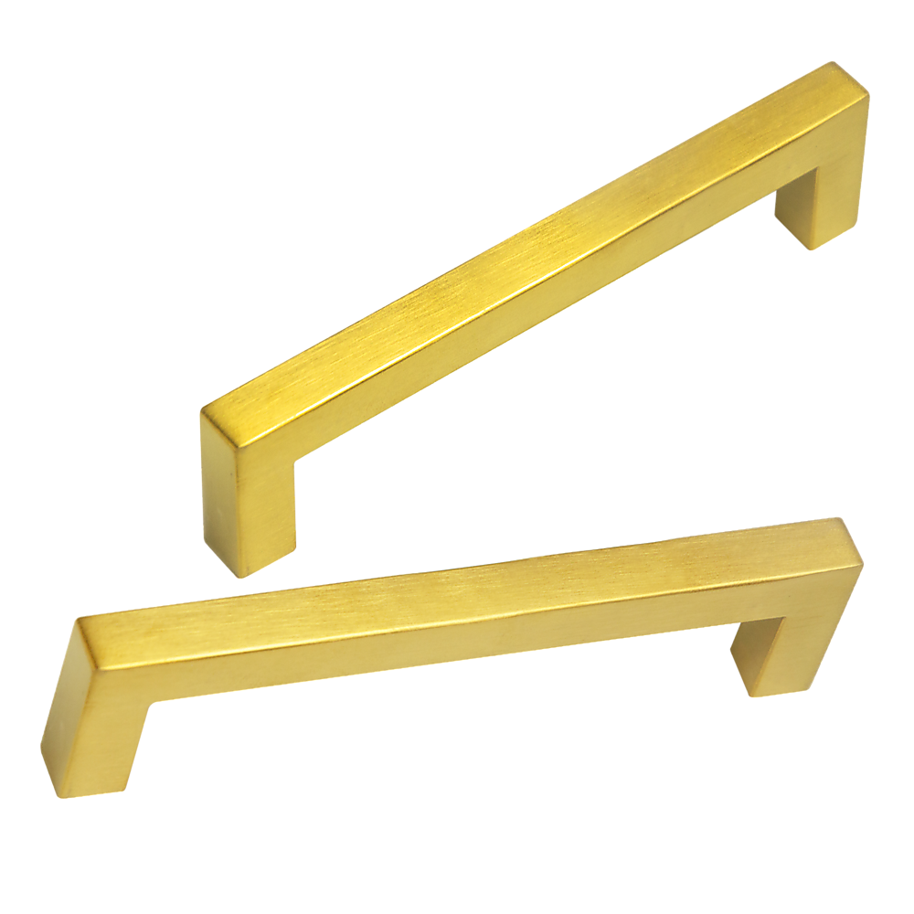 15 Pack Brushed Brass Drawer Pulls - 128mm Kitchen Cabinet Handles with Gold Finish - Perfect for Modern Cabinets, Dressers & Furniture Upgrades