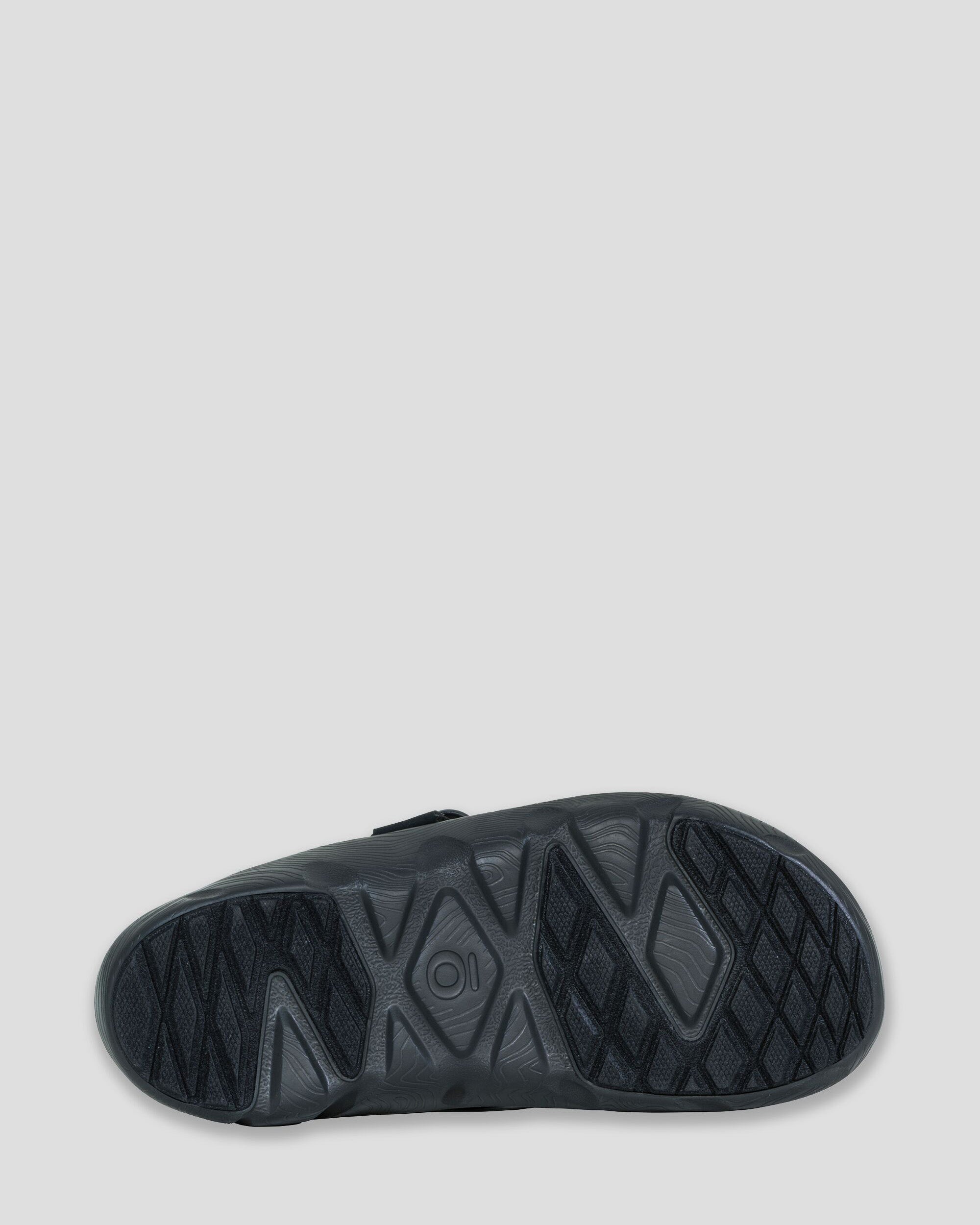 Oboz Whakatā Off Road Sandals for Men - Black Sea | Hiking, Camping & Outdoor Adventure Sandals