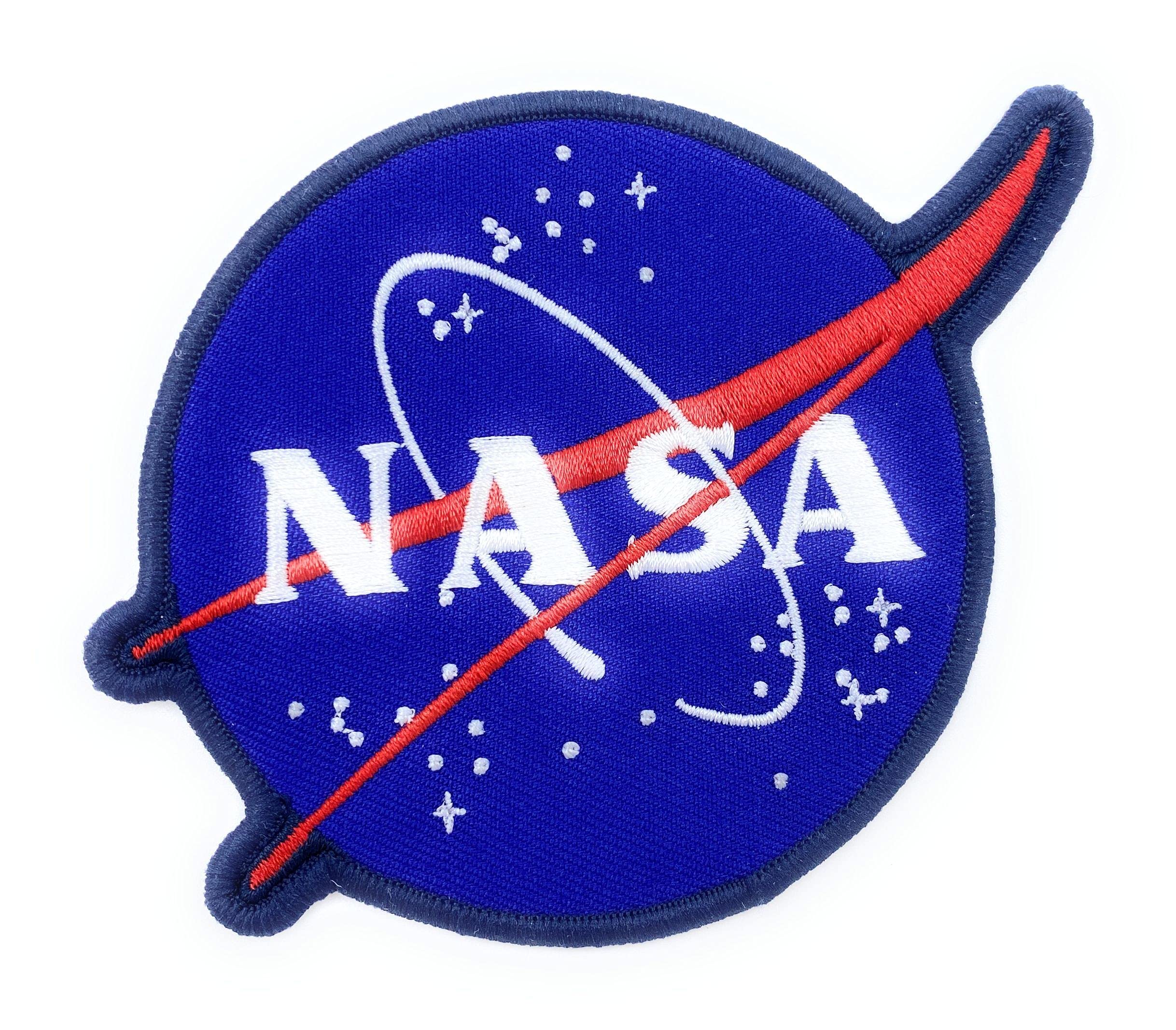 NASA Embroidered Iron-On Patch - Official Logo Souvenir Badge for Jackets, Hats & Backpacks - Space-Themed Collectible Gift for Astronaut Fans & Space Enthusiasts