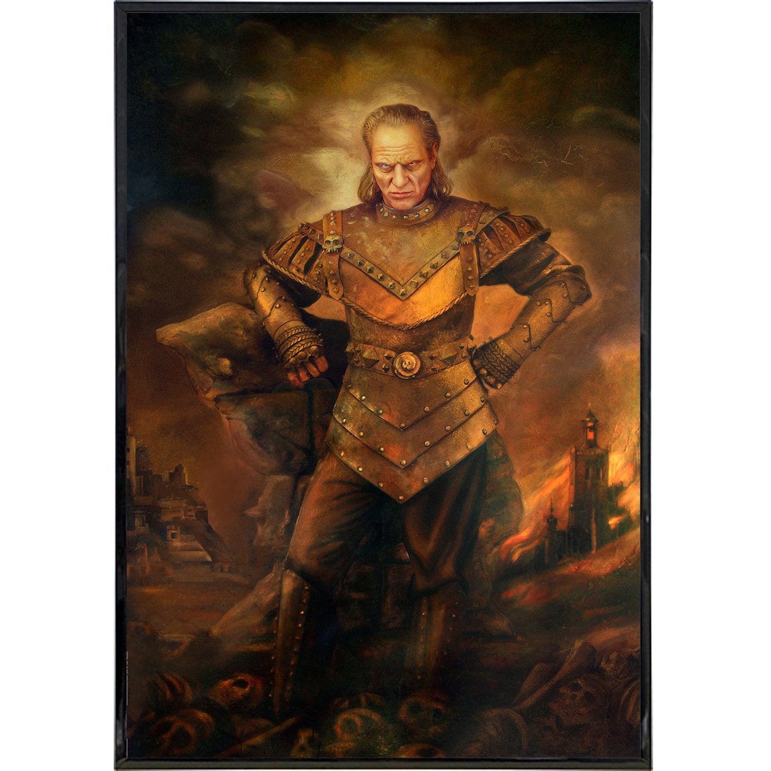 Vigo the Carpathian Gothic Portrait Art Print - Vintage Horror Movie Wall Decor for Living Room, Bedroom & Office
