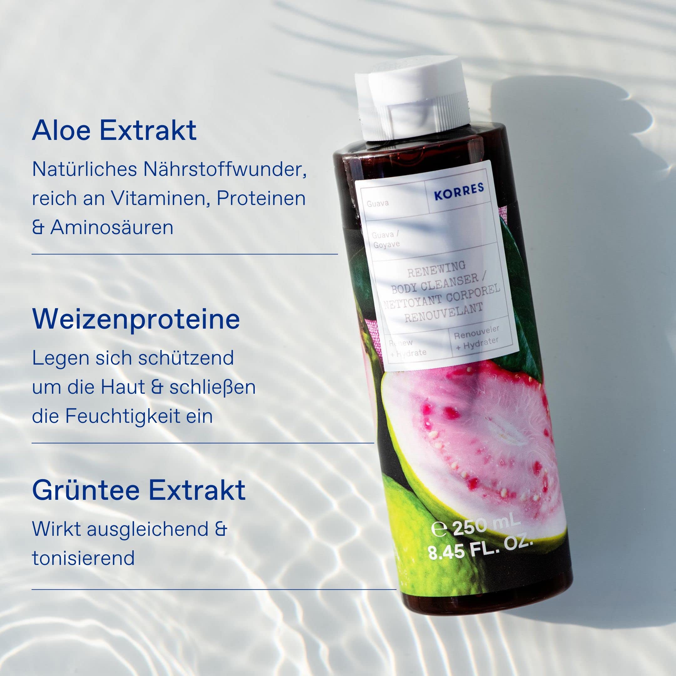 Korres White Blossom Renewing Body Wash - Hydrating & Brightening Shower Gel for Soft Skin | Perfect for Daily Use & Spa-Like Bath Experience