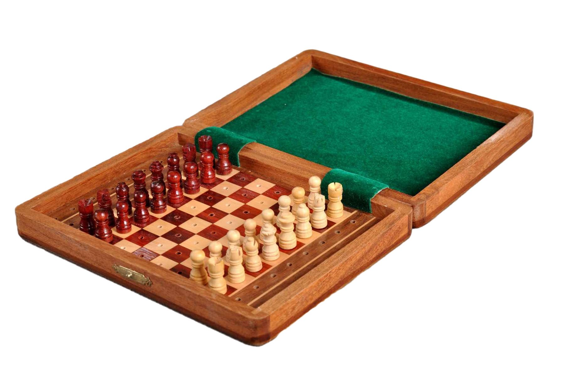 Premium PEG Wooden Travel Chess Set - 8