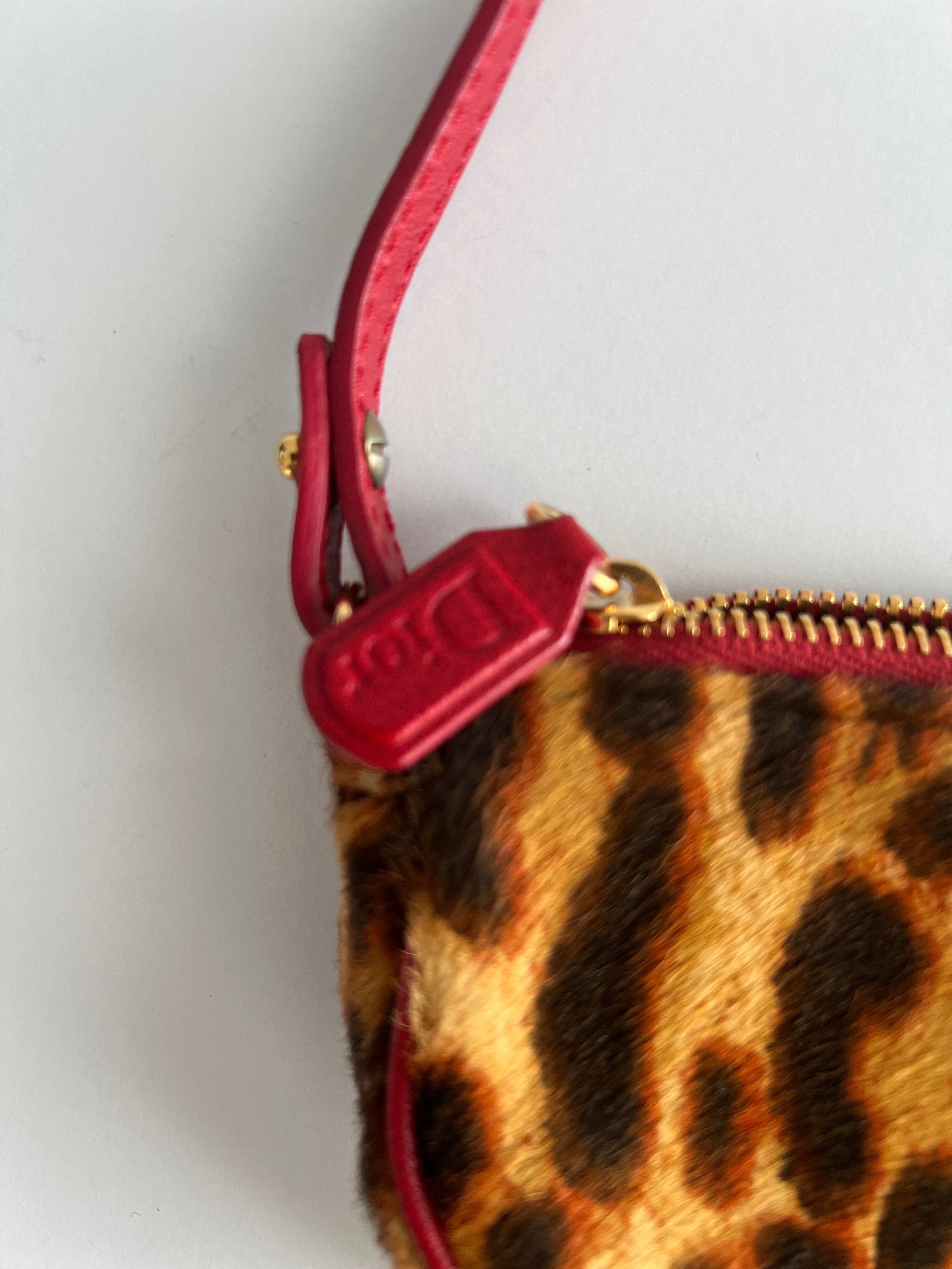 Dior Cheetah Print Pony Hair Saddle Bag - Luxury Crossbody Handbag for Women, Fashionable Shoulder Purse for Parties, Dating & Evening Events
