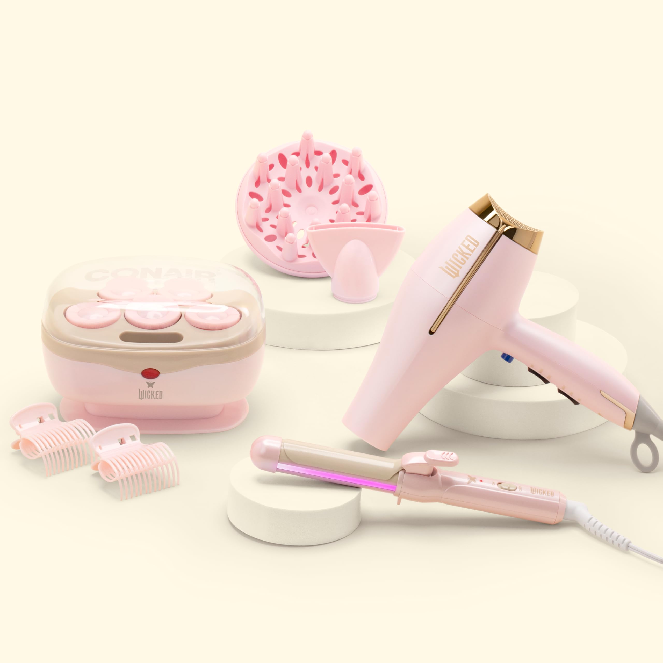 Conair Wicked Glinda 1-Inch Professional Ceramic Curling Iron for Long Lasting Waves & Curls - Perfect for Salon Quality Styling at Home, Parties & Special Events