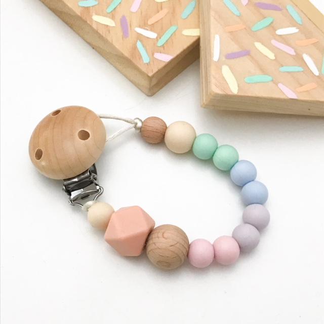 Ombre Range Dummy Holders - Stylish Baby Pacifier Clips for Boys & Girls | Perfect for Strollers, Car Seats & Baby Carriers