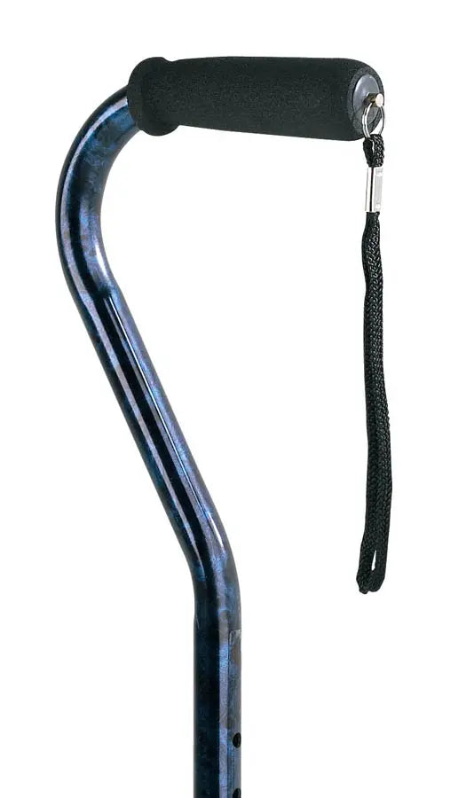 Carex Designer Offset Walking Cane - Lightweight Adjustable Cane for Seniors & Adults - Ergonomic Handle for Arthritis & Mobility Support - Perfect for Daily Use, Travel & Recovery