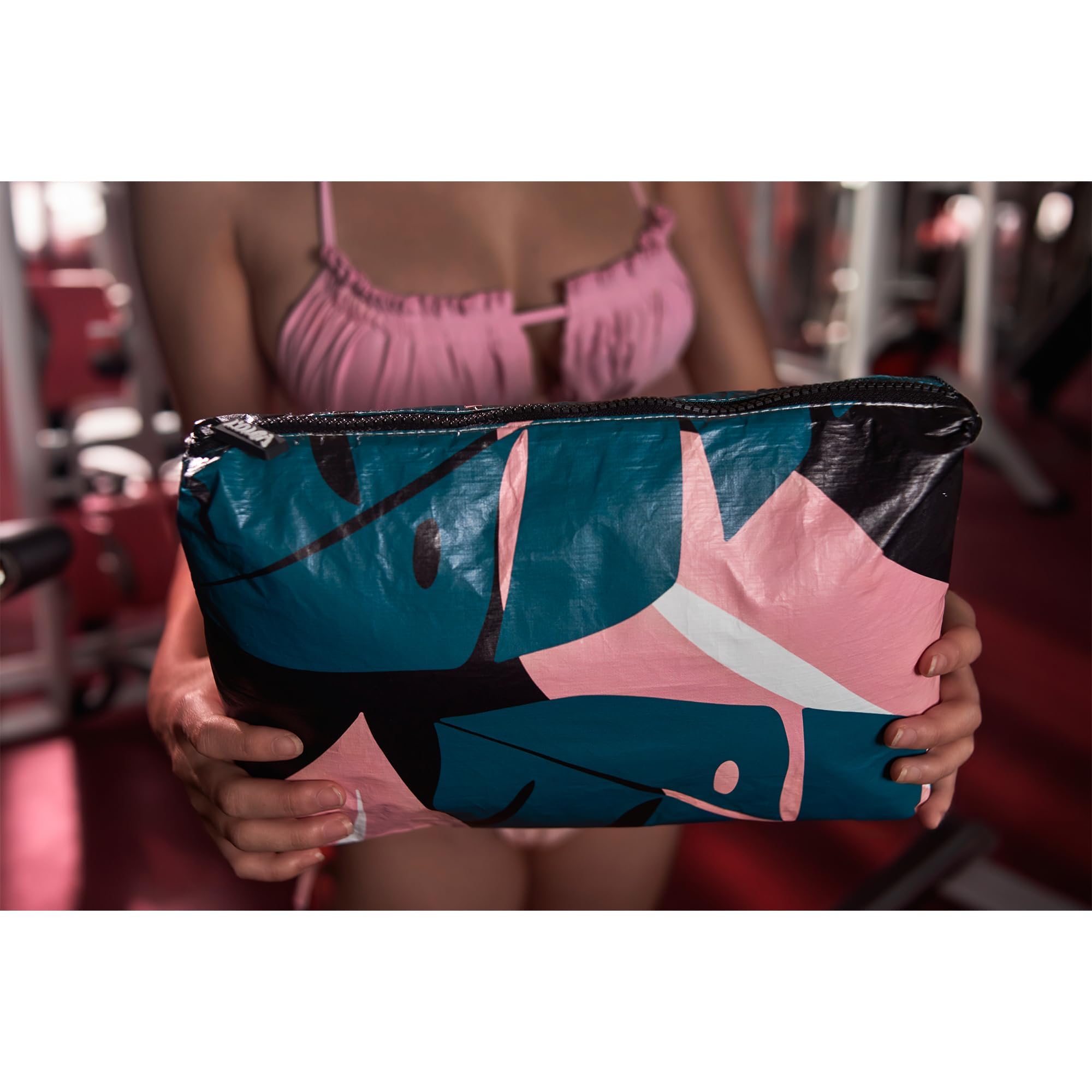 L'OLGA COLLECTION Waterproof Makeup Pouch - Lightweight Reusable Cosmetic Bag for Travel, Beach & Gym | Splash-proof Toiletry Organizer | Perfect Gift for Women | Ideal for Swimsuits, Bikinis & Toiletries