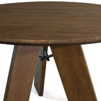 Stylish Cascais Round Dining Table - Modern Wooden Kitchen Table for 4-6 People | Perfect for Small Spaces, Breakfast Nooks & Cozy Family Meals