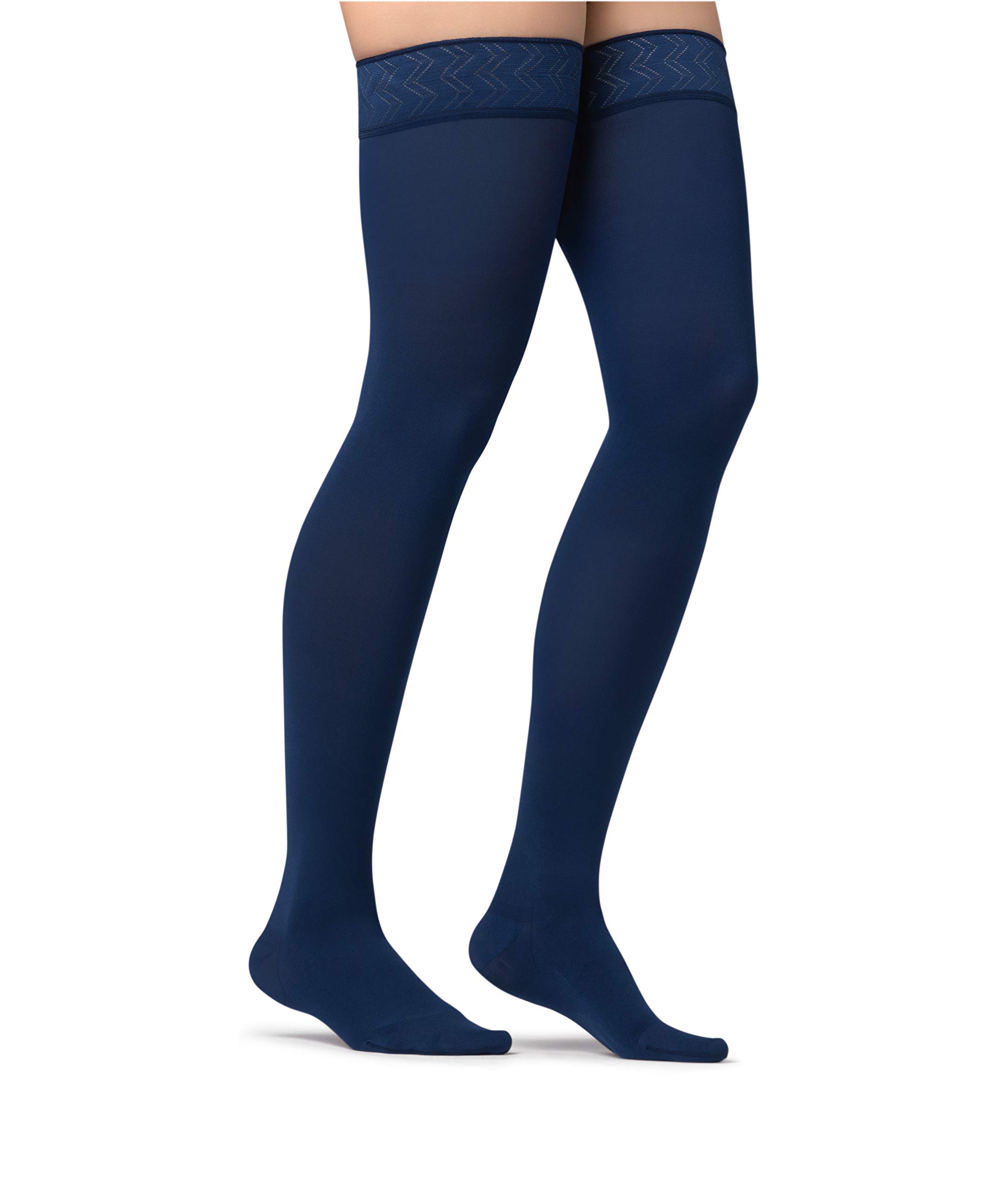JOBST Maternity Compression Stockings 20-30 mmHg Firm Support - Opaque Thigh High Stockings for Pregnancy Swelling & Varicose Veins Relief - Perfect for Work, Travel & Everyday Comfort During Pregnancy