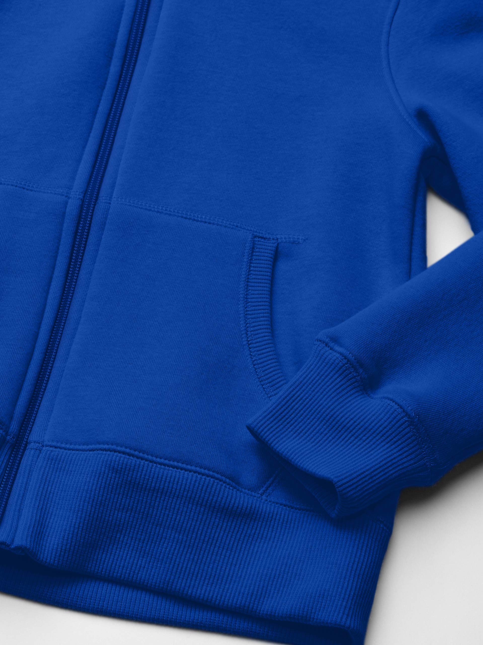 Amazon Essentials Boys' Zip-Up Hoodie Sweatshirt - Lightweight Fleece Pullover with Front Pocket for School, Sports & Outdoor Activities