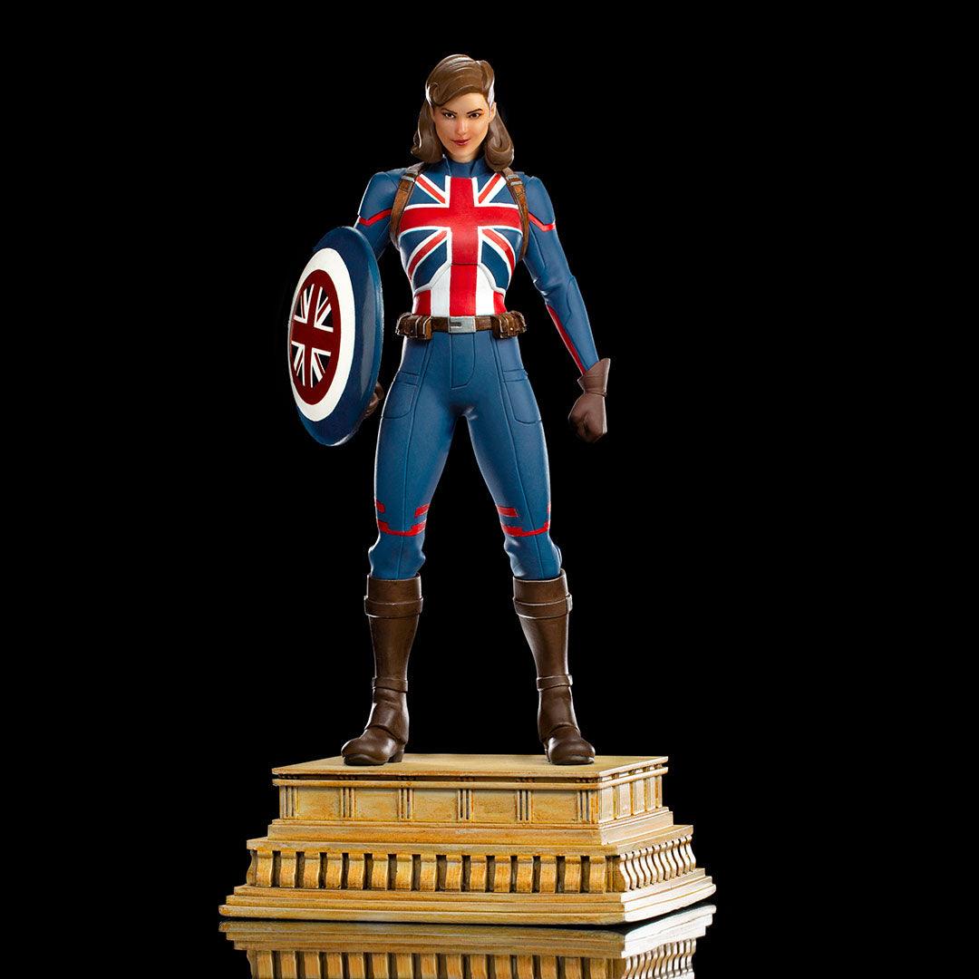 Iron Studios What If...? Captain Carter Art Scale 1/10 Statue - Collectible Marvel Superhero Figure for Display & Gifts