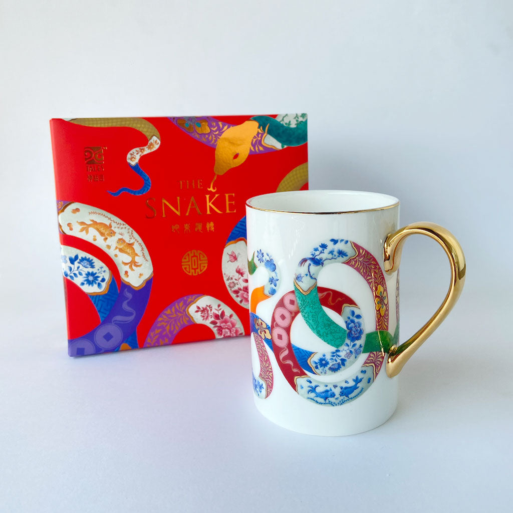 2025 Year of the Snake Coffee Mug - Chinese Zodiac Themed Ceramic Cup for Hot & Cold Drinks - Perfect for Home, Office, Gifts & Lunar New Year Celebrations