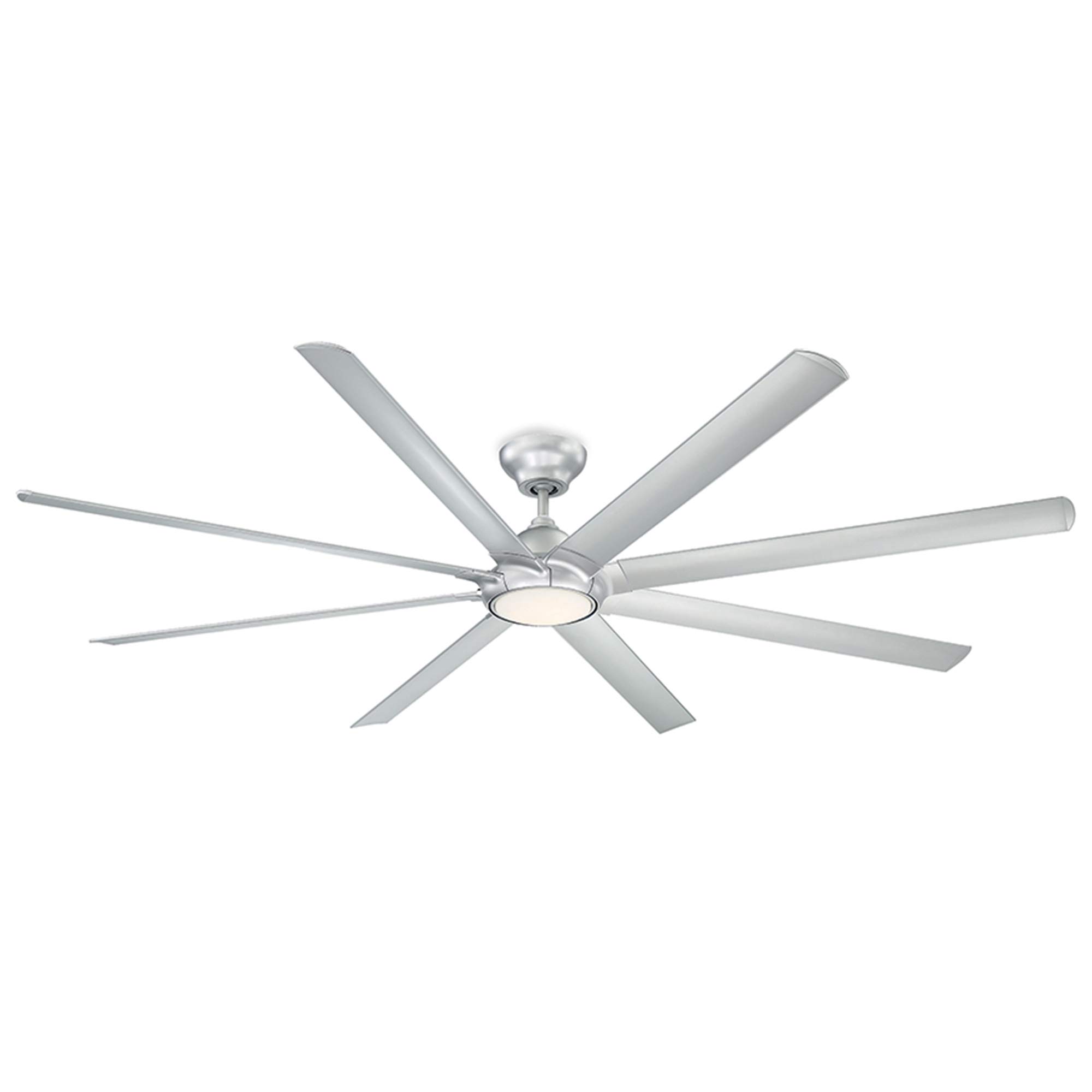 96in Titanium Hydra Smart 8-Blade Ceiling Fan with 3500K LED Light Kit, Wall Control, Alexa & Google Assistant Compatible, Perfect for Large Living Rooms and Outdoor Patios