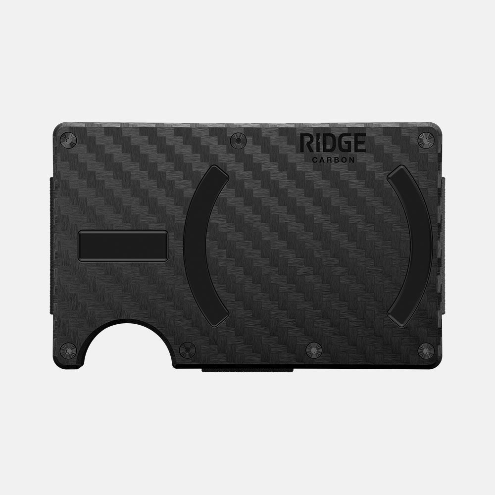 Ridge Wallet For MagSafe - Carbon Fiber 3K RFID Blocking Slim Minimalist Wallet | Perfect for Everyday Carry, Travel & Contactless Payments