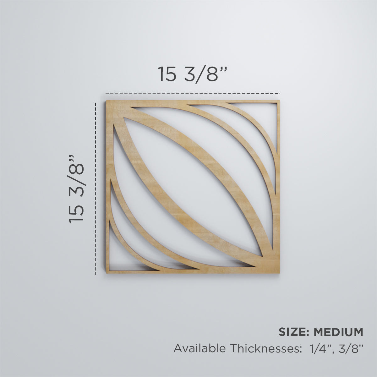 Otis Decorative Fretwork Wall Panels - Laser Cut Wooden Room Dividers & Decorative Screens for Home, Office, and Event Decor