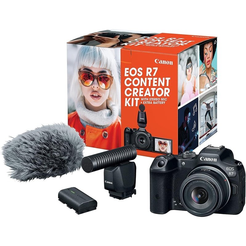 Canon EOS R7 Mirrorless Camera for Vlogging - 32.5MP APS-C Sensor, 4K Video, Dual Pixel AF | Perfect for YouTube, Travel & Content Creation