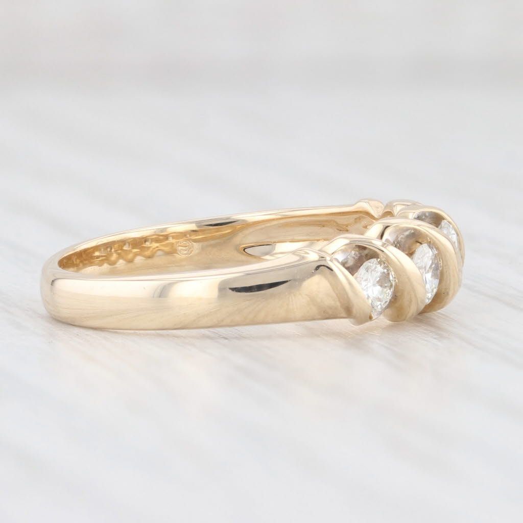 0.47ctw Diamond Wedding Band 14k Gold Size 6.25 - Allison Kauffman Anniversary Ring for Women - Elegant Bridal Jewelry Gift for Wife, Fiancee, Girlfriend - Perfect for Engagement, Proposal, Valentine's Day & Special Occasions