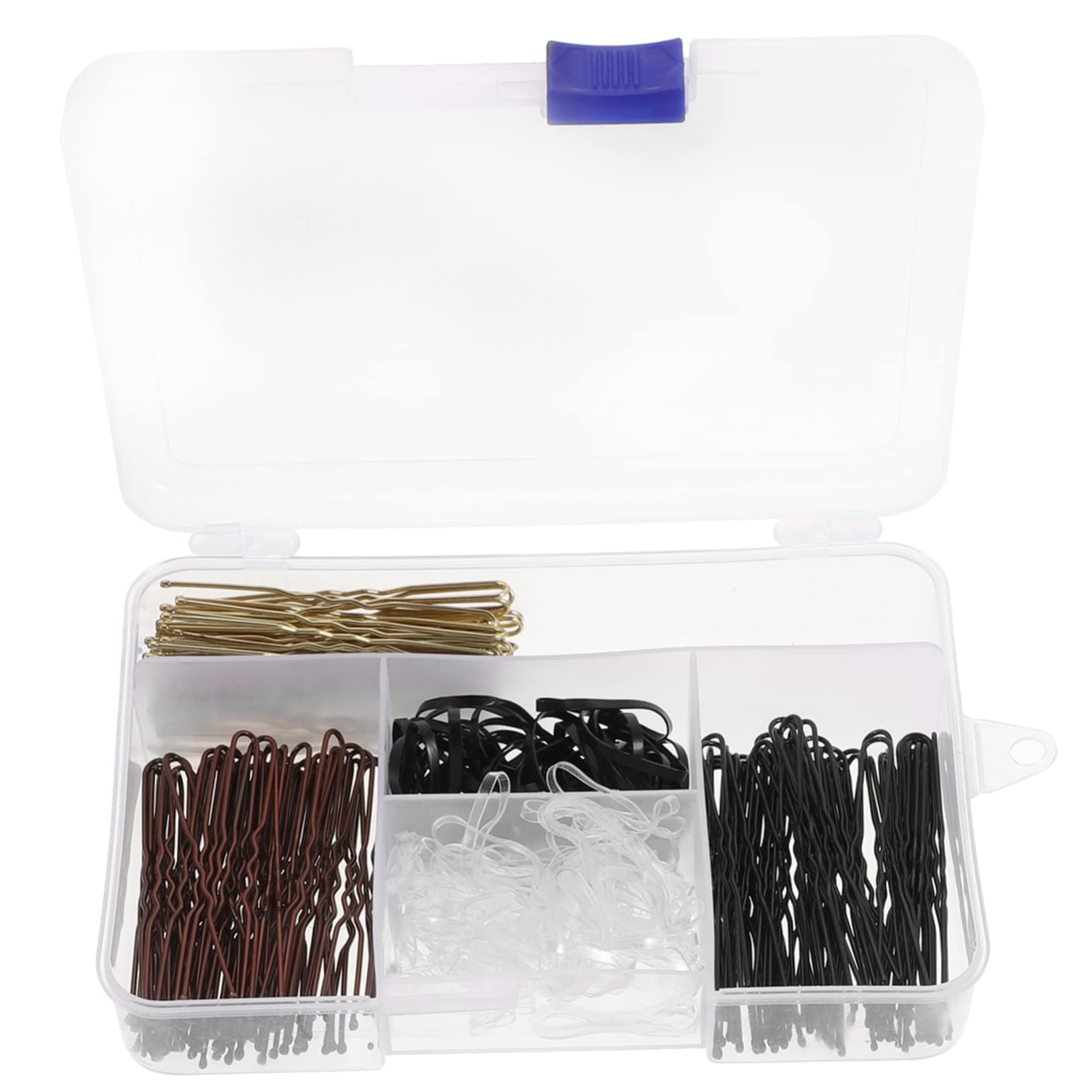 FRCOLOR 1 Box Black Tiara Metal U-Clip Hairpins - 100pcs Bulk Hair Clips for Women, Girls, Bridal & Party Hairstyling Accessories