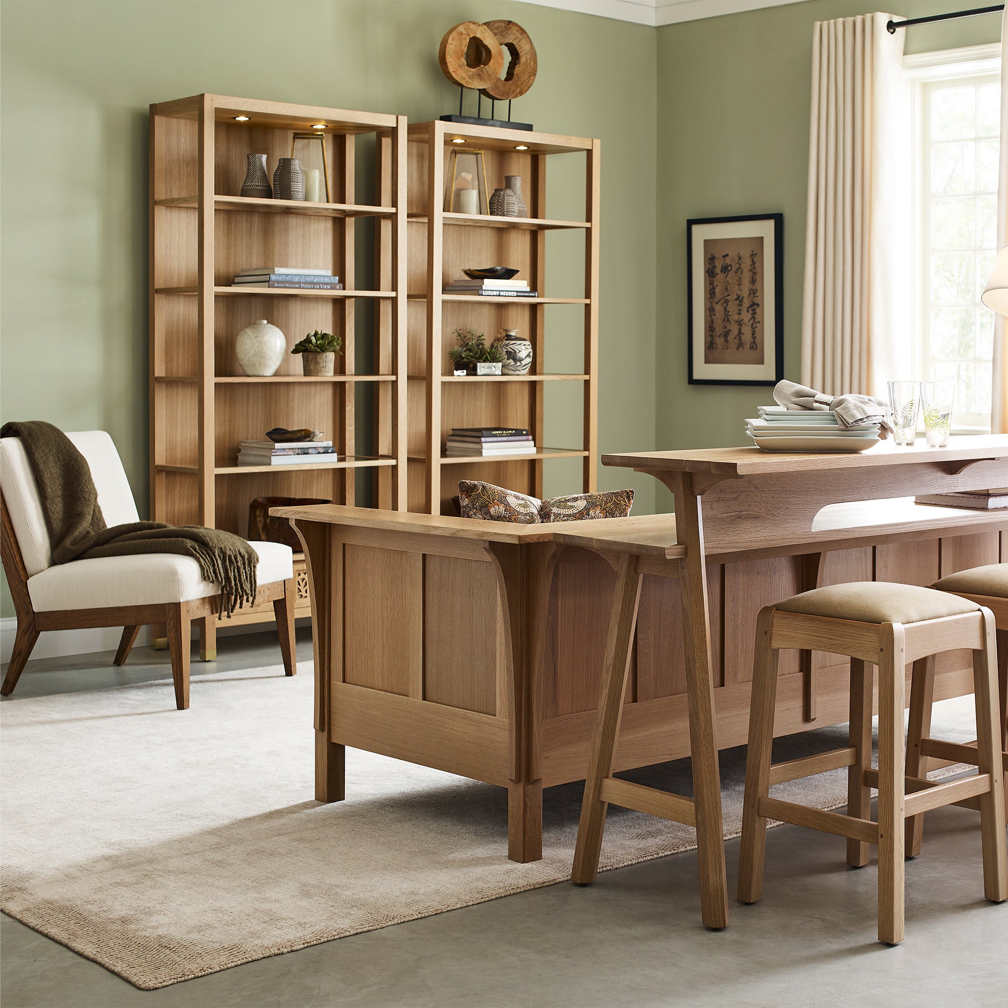 Surrey Hills Bookcase - Modern Wooden Bookshelf for Home & Office - Perfect for Living Room, Bedroom, or Study Organization